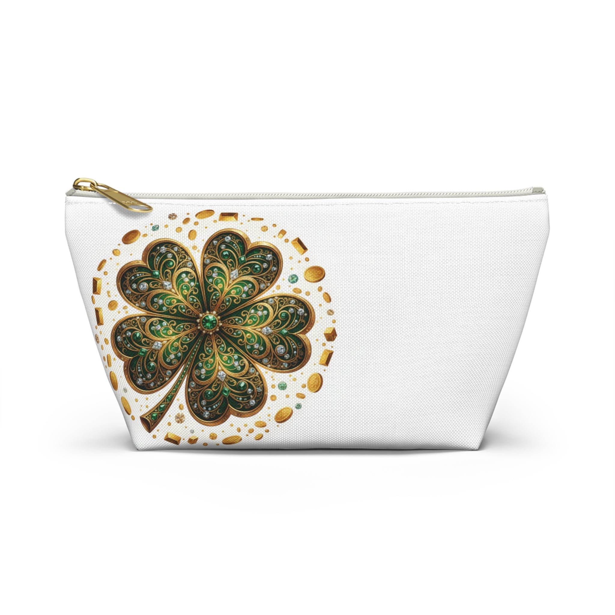 Clover Accessory Pouch — St. Patrick’s Day Shamrock Makeup Bag