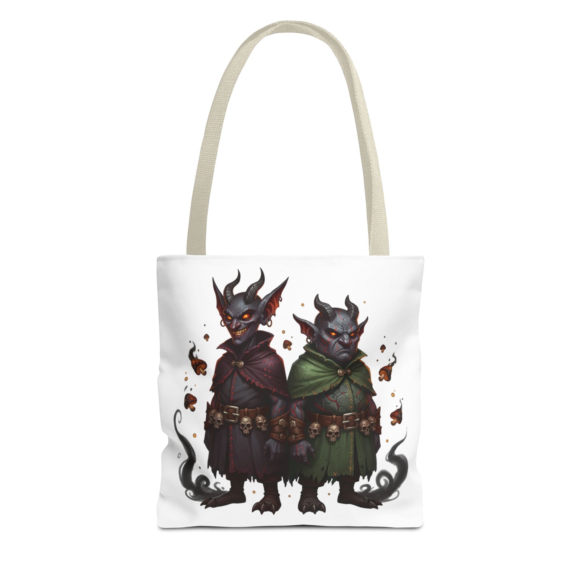 Tote Bag — Cute Dark Demon Duo Illustration Tote