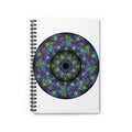 Mystic Mandala Spiral Notebook — Violet & Emerald Geometric Journal