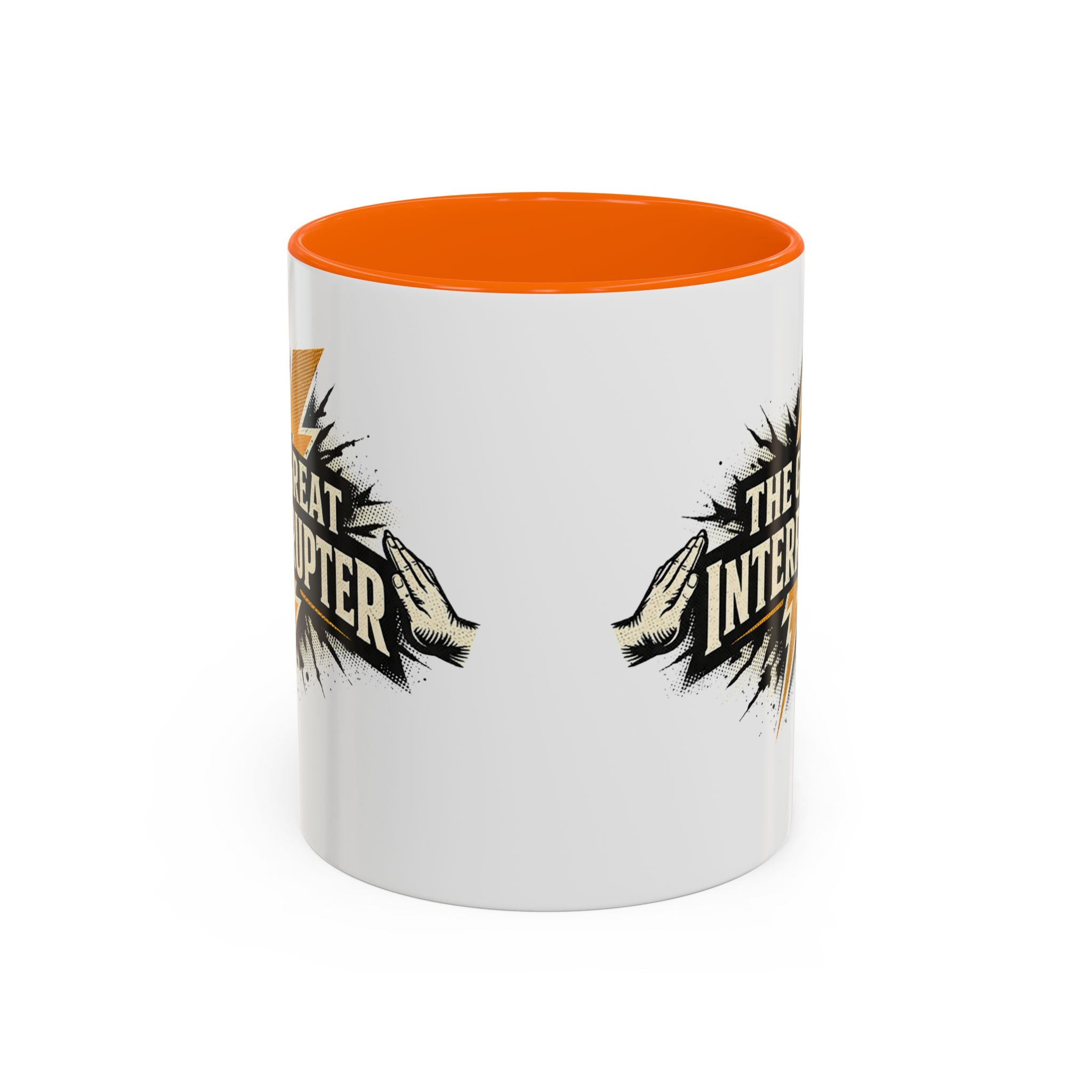 The Great Interrupter Coffee Mug — Funny Lightning Bolt Accent Ceramic Mug