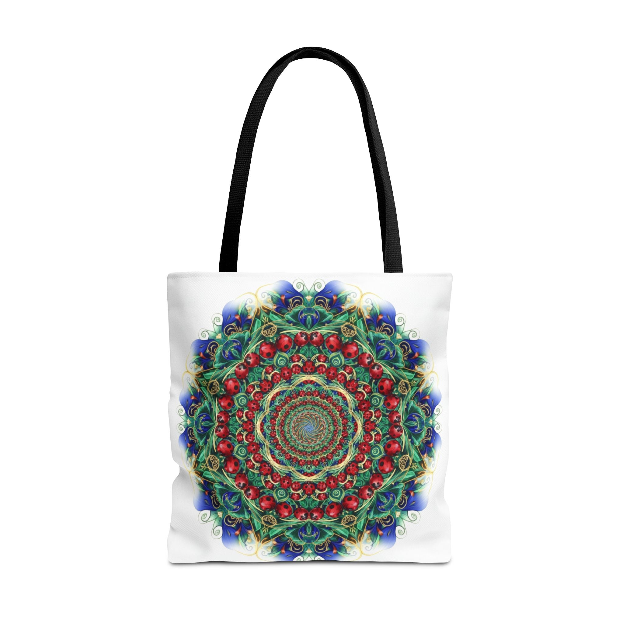 Bohemian Kaleidoscope Tote Bag — Colorful Mandala AOP Beach & Market Tote