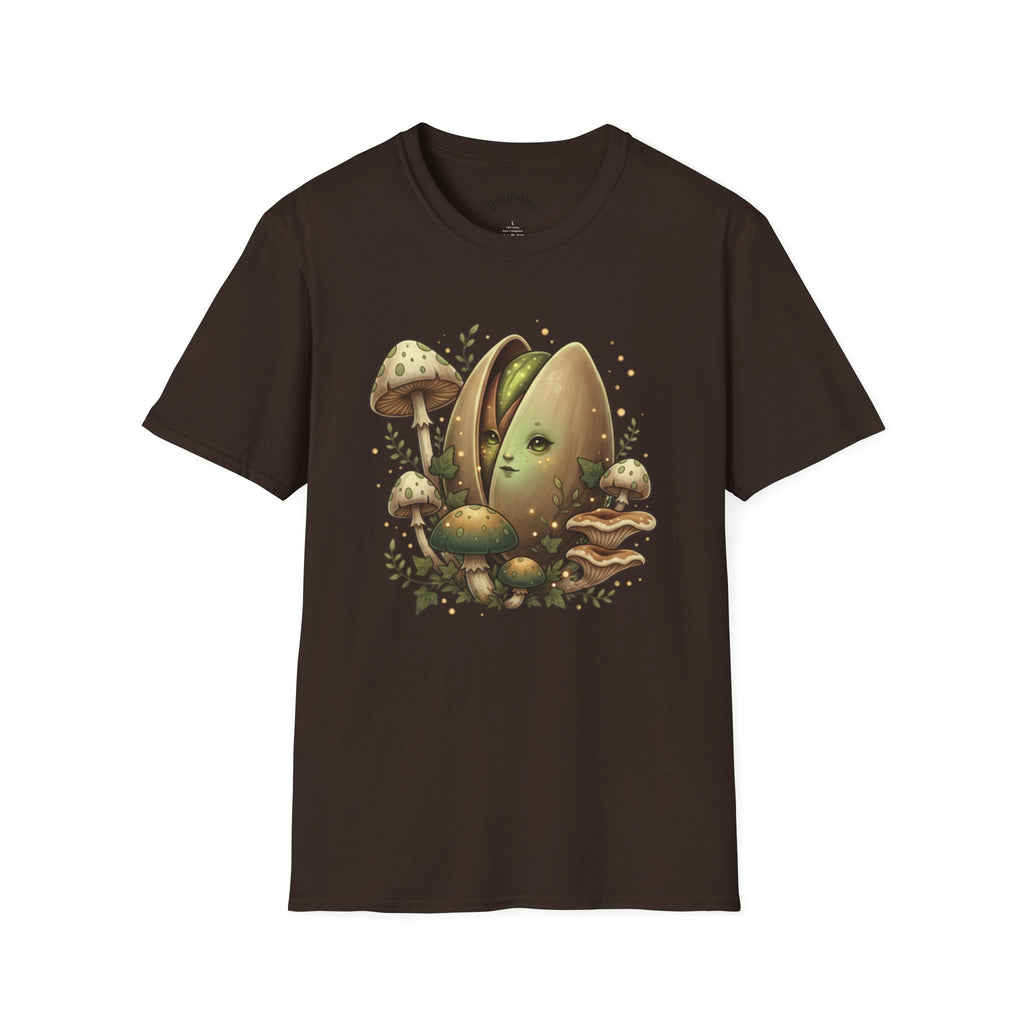Mushroom Hatchling Tee — Cute Fantasy Fungi Graphic T-Shirt