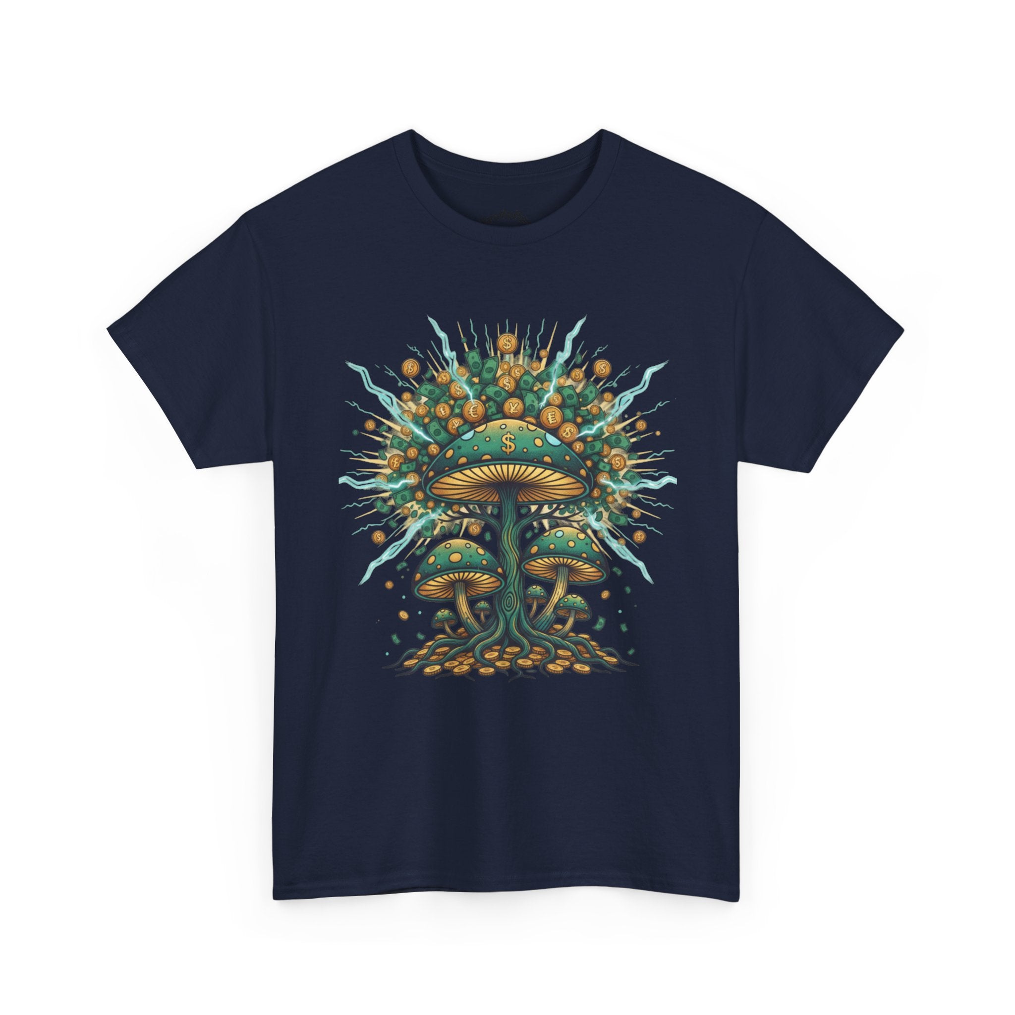 Mushroom Tree Graphic Tee — Psychedelic Nature Art T-Shirt