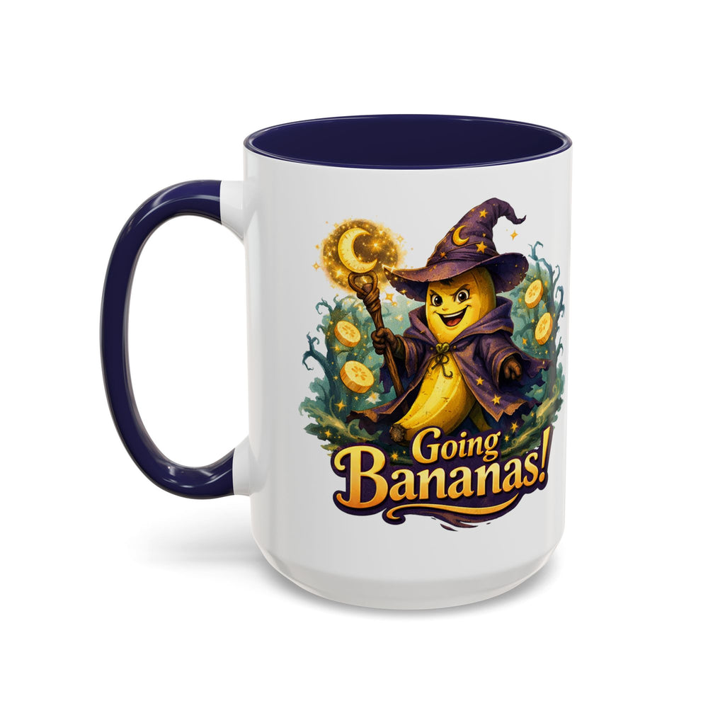 Going Bananas! Witch Banana Accent Coffee Mug — Fun Halloween Coffee Cup (11/15oz)