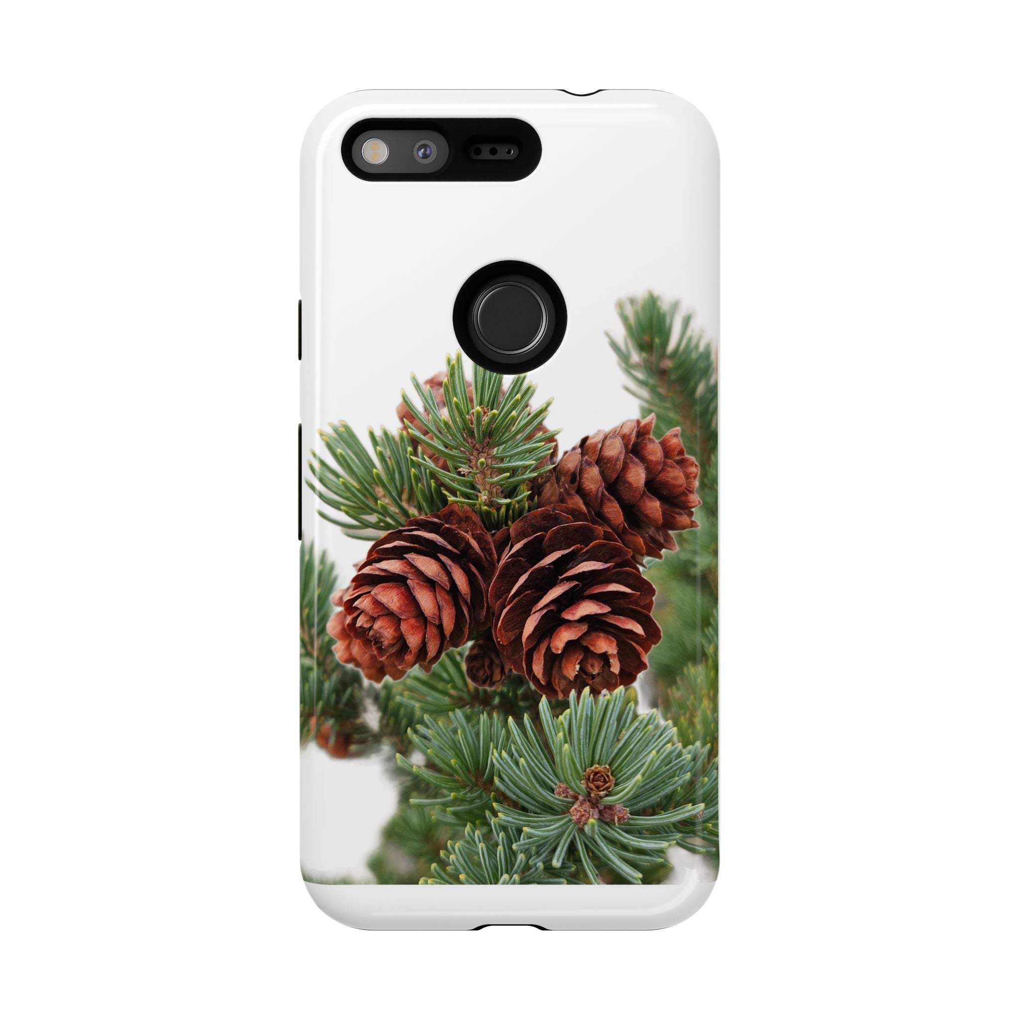 Pinecone Tough Phone Case — Protective Botanical Phone Cover