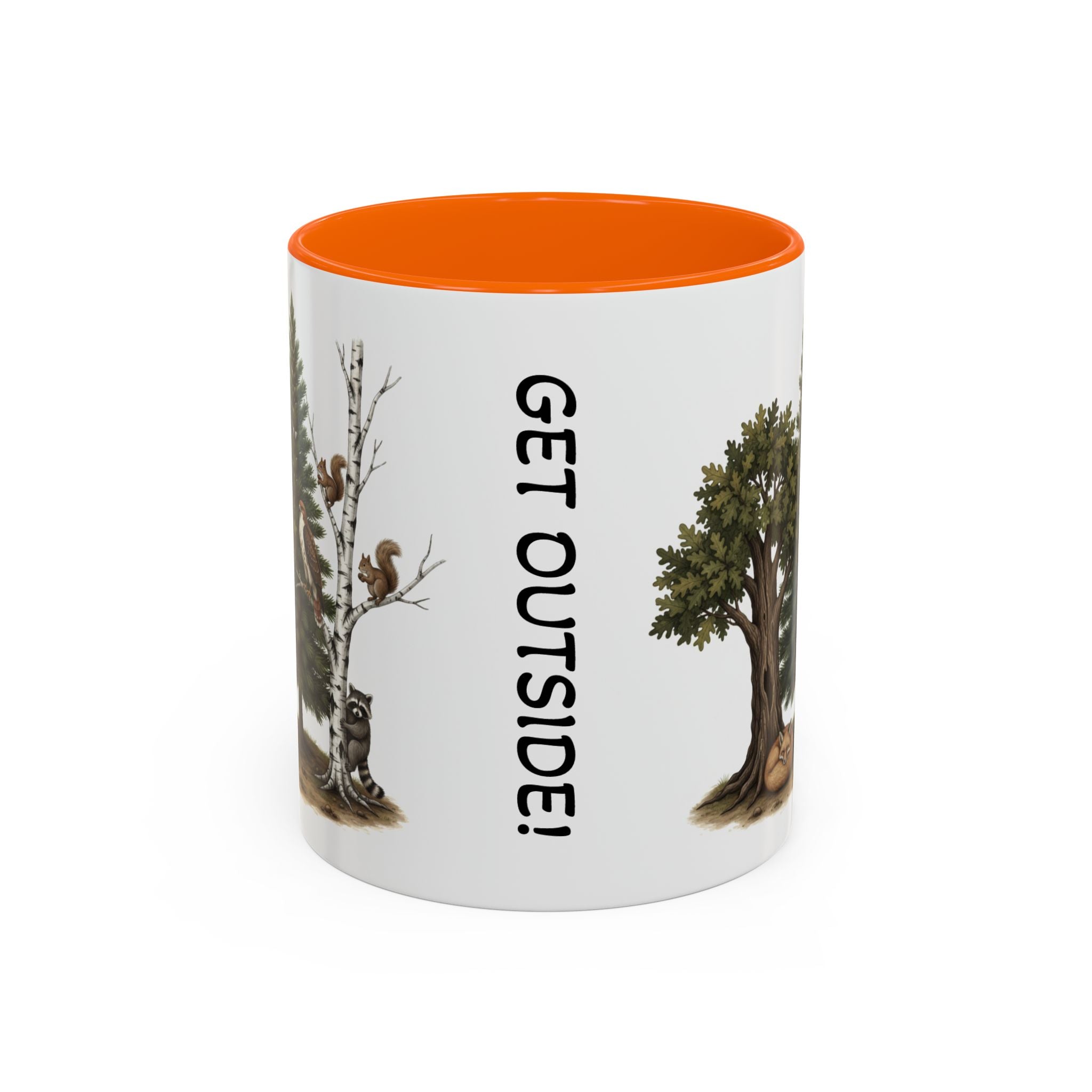 Get Outside! Nature Coffee Mug — Woodland Animals Accent Mug