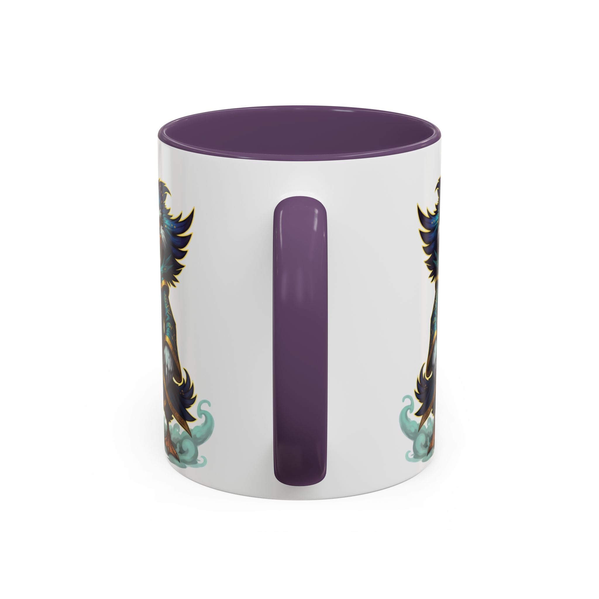 Mage Duck Coffee Mug — Fantasy Wizard Duck Illustration Accent Mug (11/15oz)