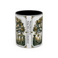 Ornate Tree of Coins Coffee Mug — Gold Ruins Accent Ceramic Mug (11/15oz)