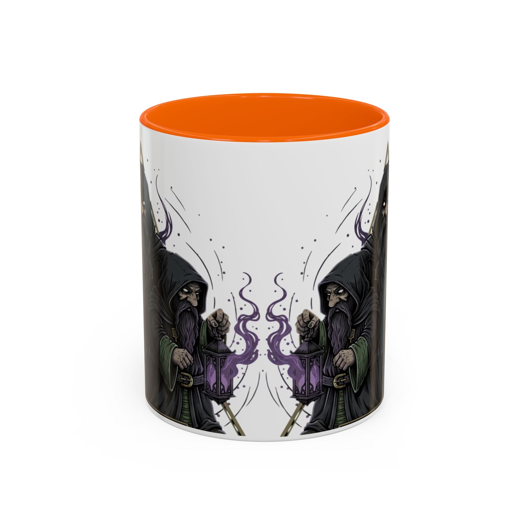 Grim Sorcerer Accent Coffee Mug – Witchy Wizard Magic 11/15oz