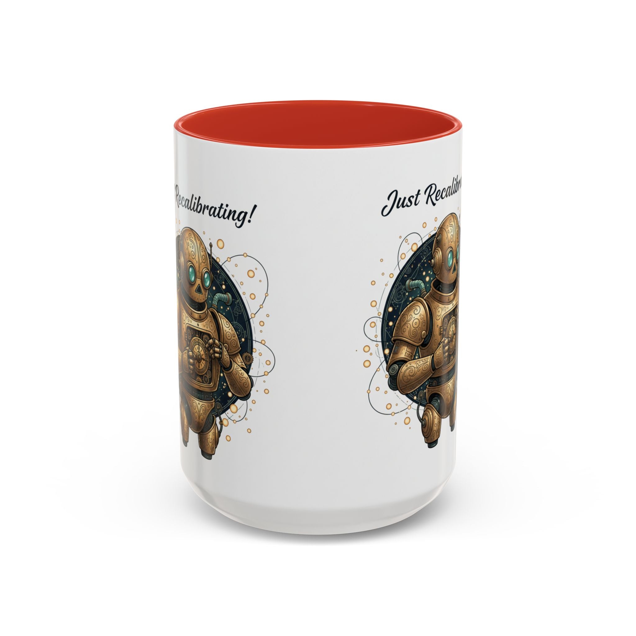 Just Recalibrating Robot Coffee Mug – Cute Steampunk Robot Accent Mug (11/15oz)