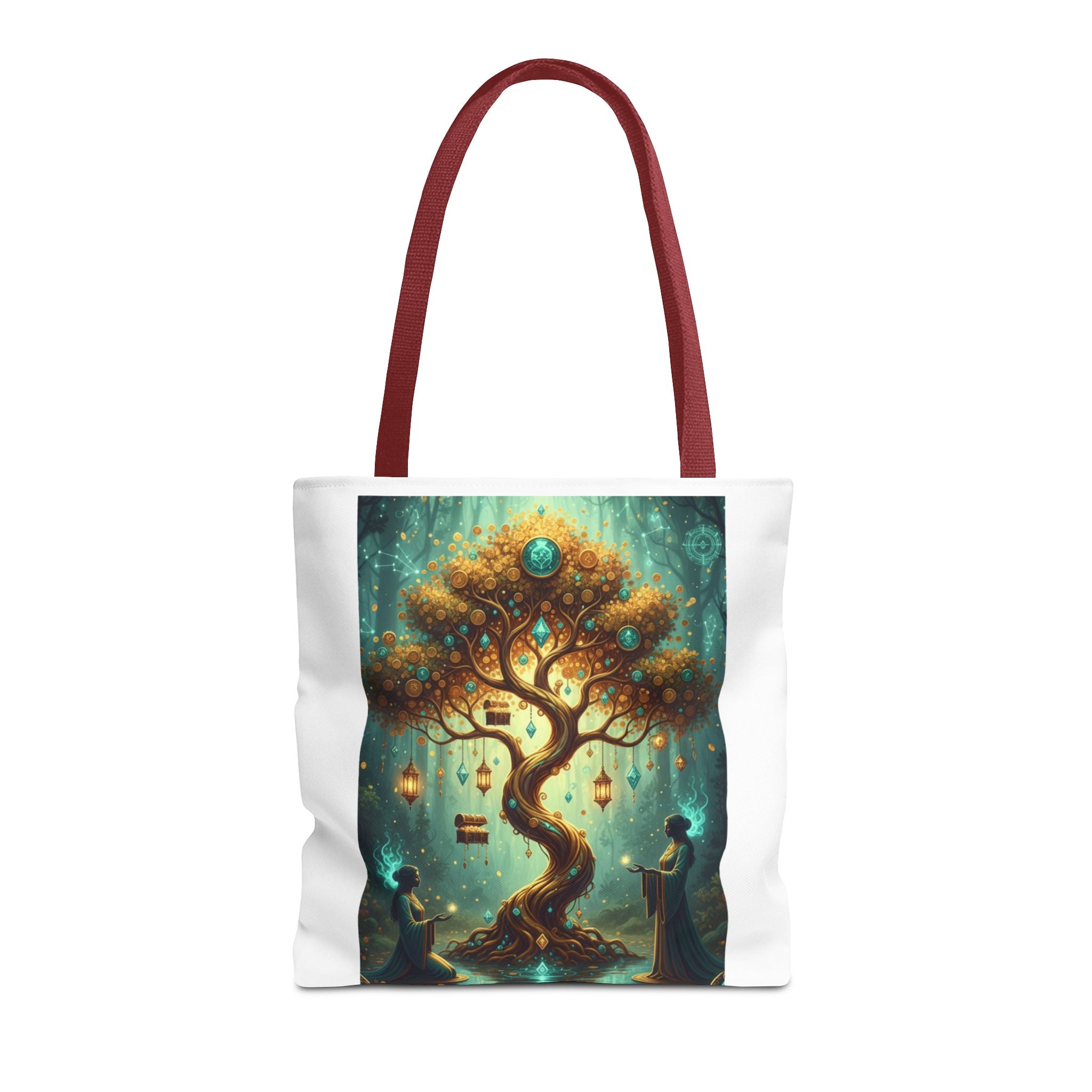 Enchanted Tree Tote Bag — Magical Night Forest Art AOP