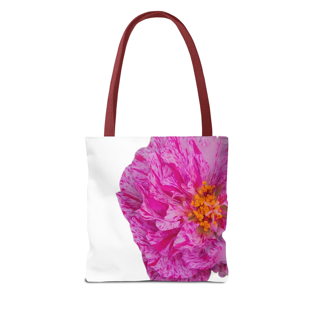 Pink Peony Floral Tote Bag — Bright Bloom All-Over Print