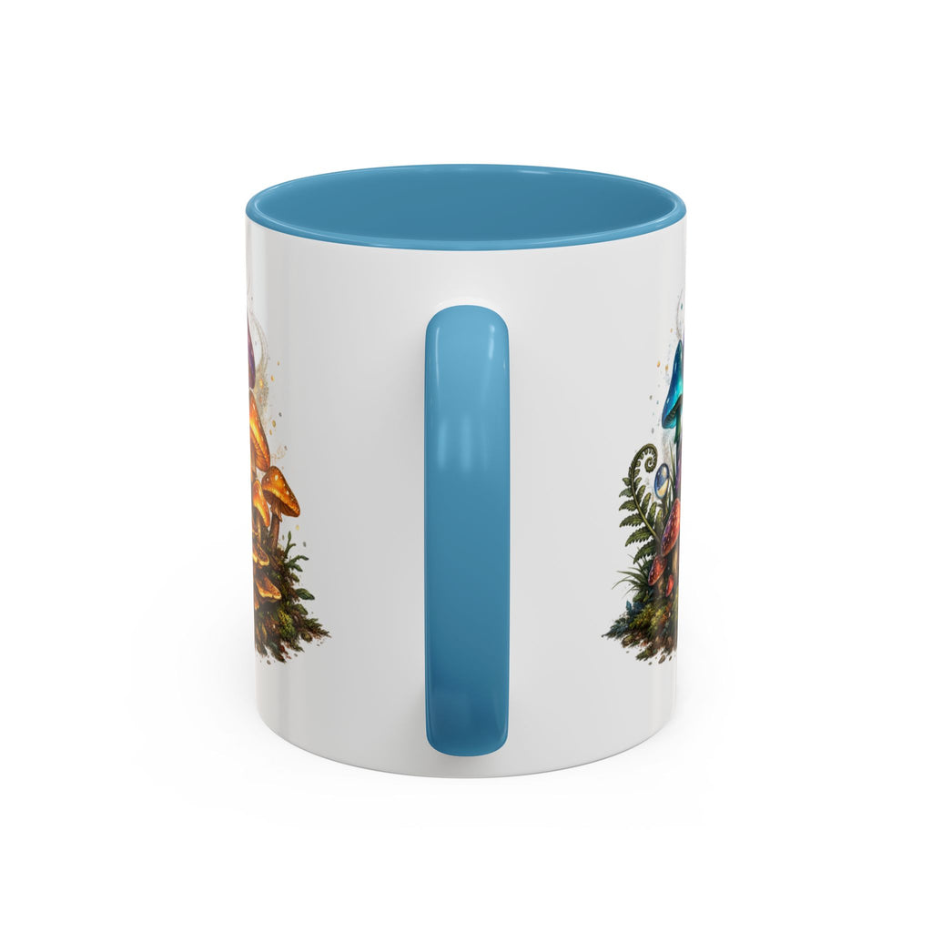 Colorful Fantasy Mushroom Coffee Mug — Accent Ceramic 11/15oz