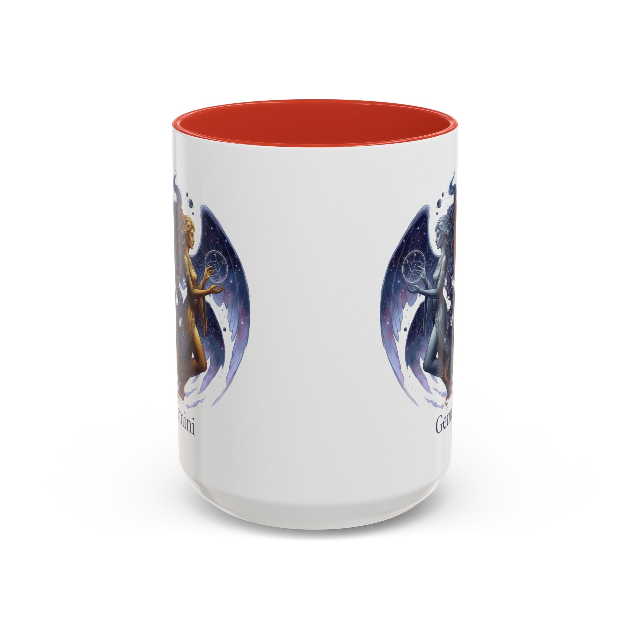 Gemini Zodiac Coffee Mug — Twin Stars Astrology Accent Mug (11/15oz)