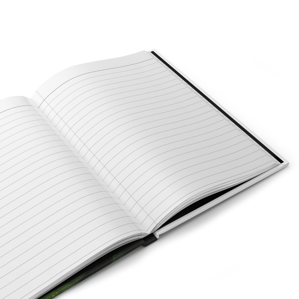 White Gerbera Hardcover Journal — Floral Notebook for Writing & Gratitude