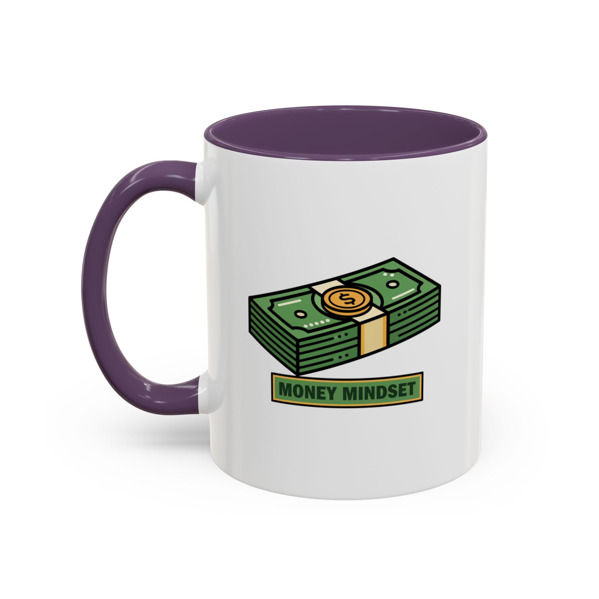 Money Mindset Coffee Mug — Stack of Cash Accent Mug (11/15oz)