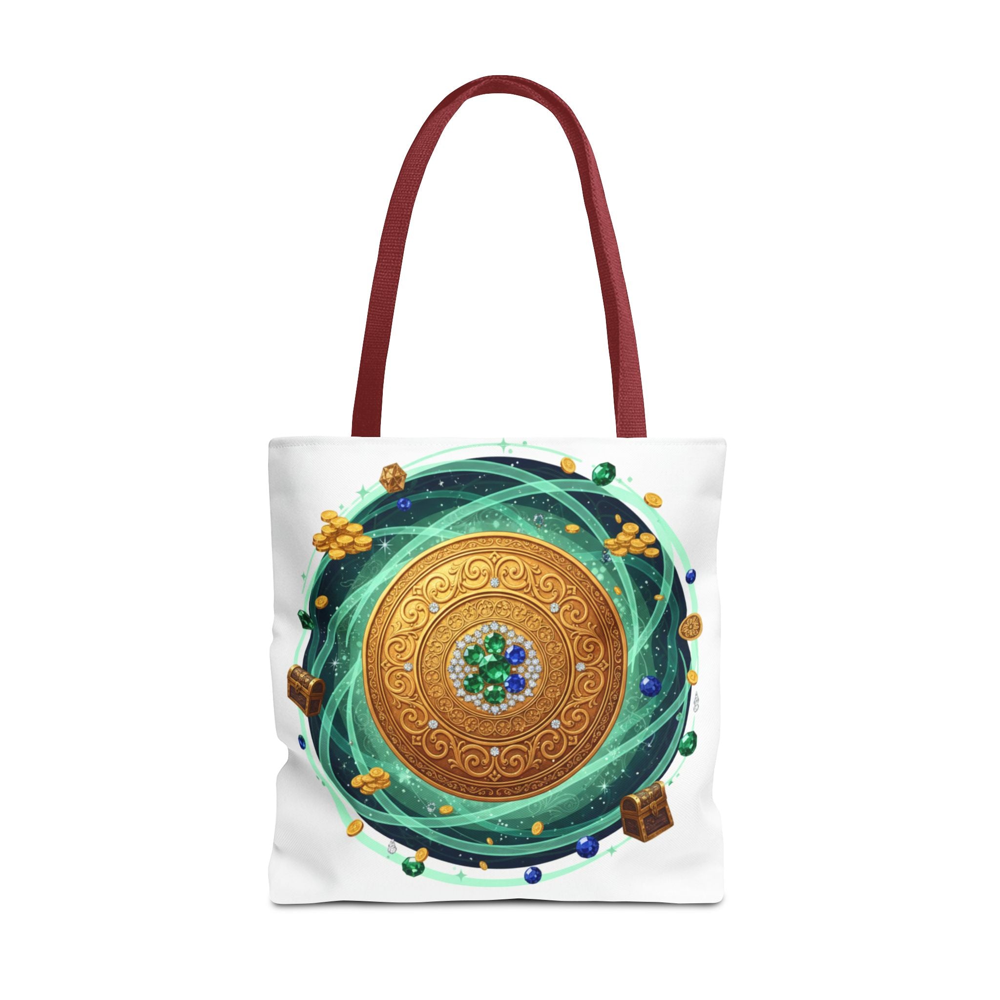 Tote Bag — Celtic Gold Shield Mandala Print Tote