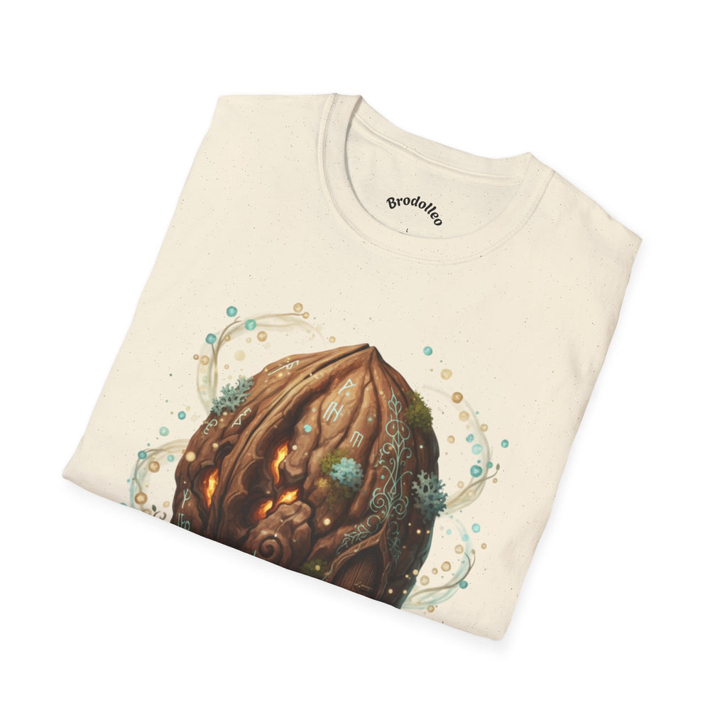Mystic Walnut Orb T‑Shirt — Fantasy Nature Illustration