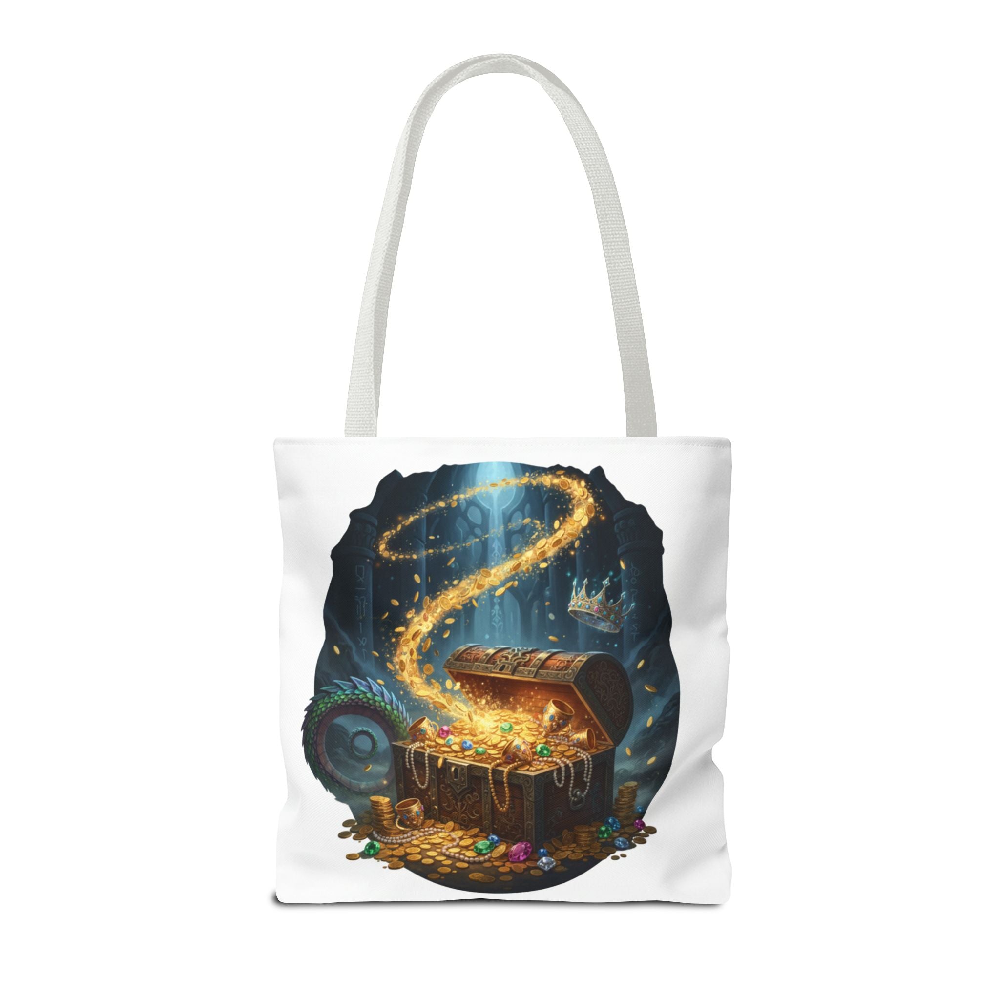 Magic Treasure Chest Tote Bag — Fantasy Pirate Gold Illustration Tote