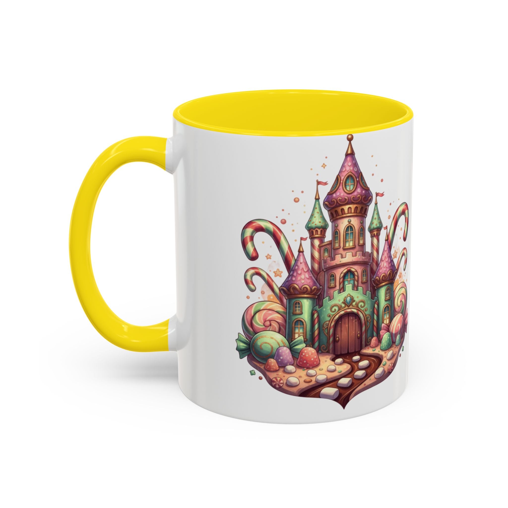 Candy Castle Coffee Mug — Whimsical Sweet Shoppe Accent Mug (11/15 oz)