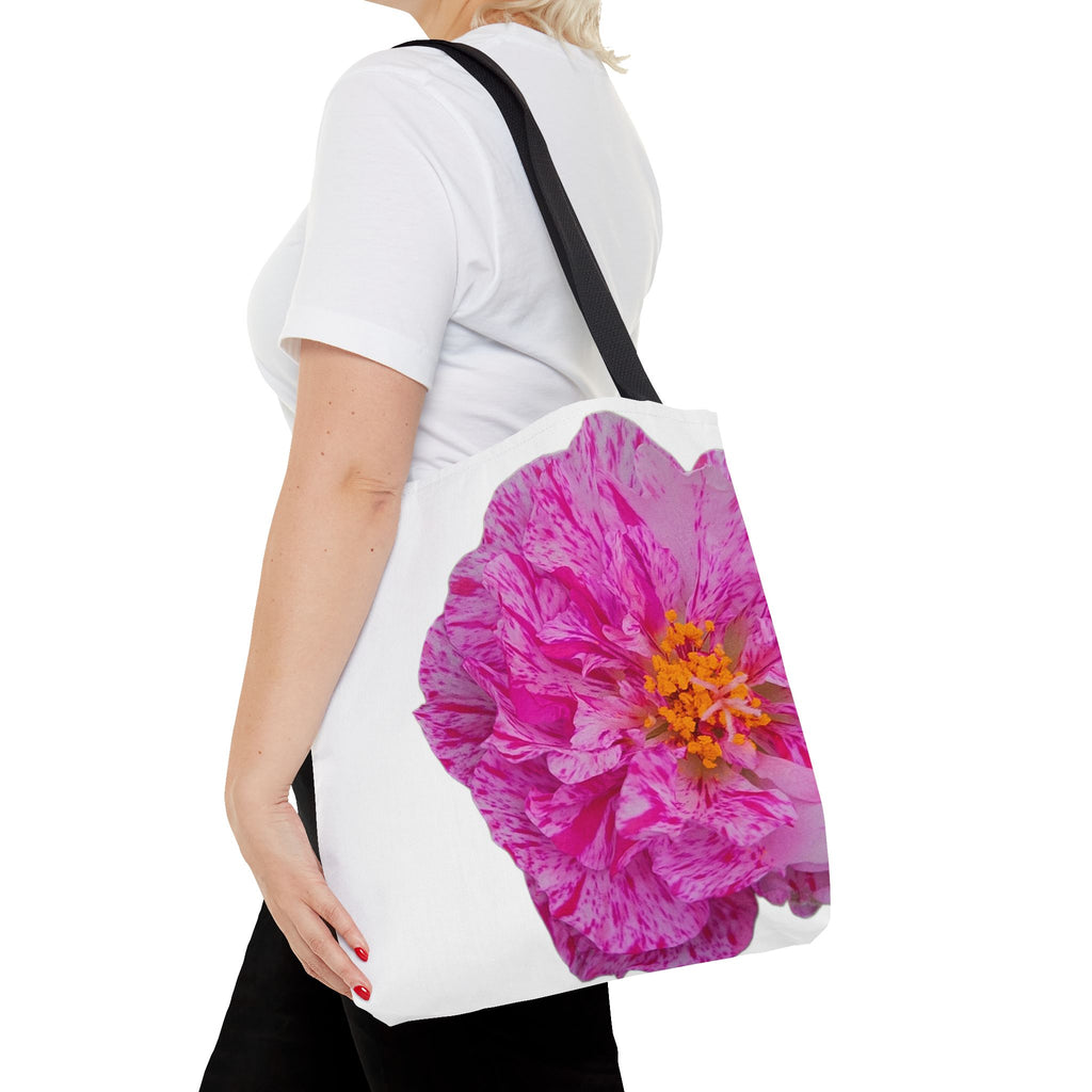 Pink Peony Floral Tote Bag — Bright Bloom All-Over Print