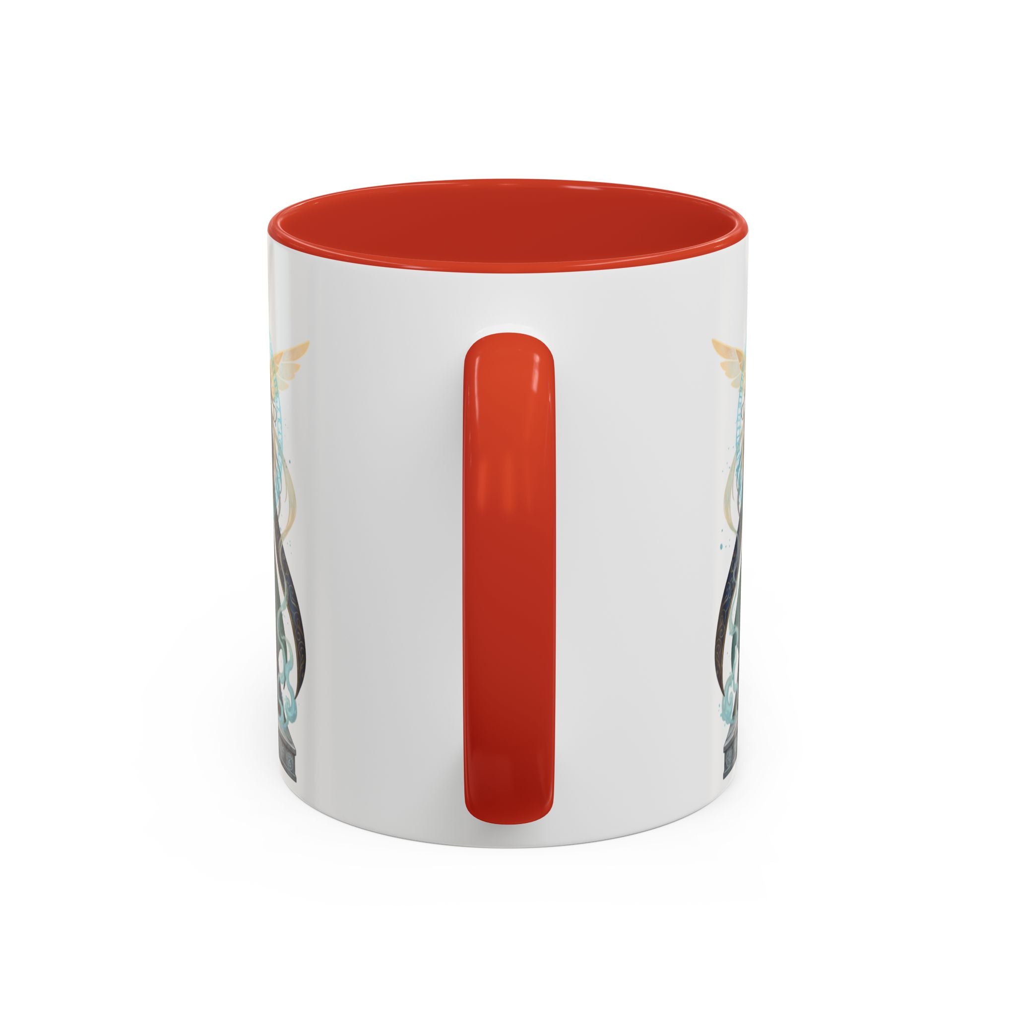 Mystic Oracle Coffee Mug — Woman with Crystal Ball Accent Mug