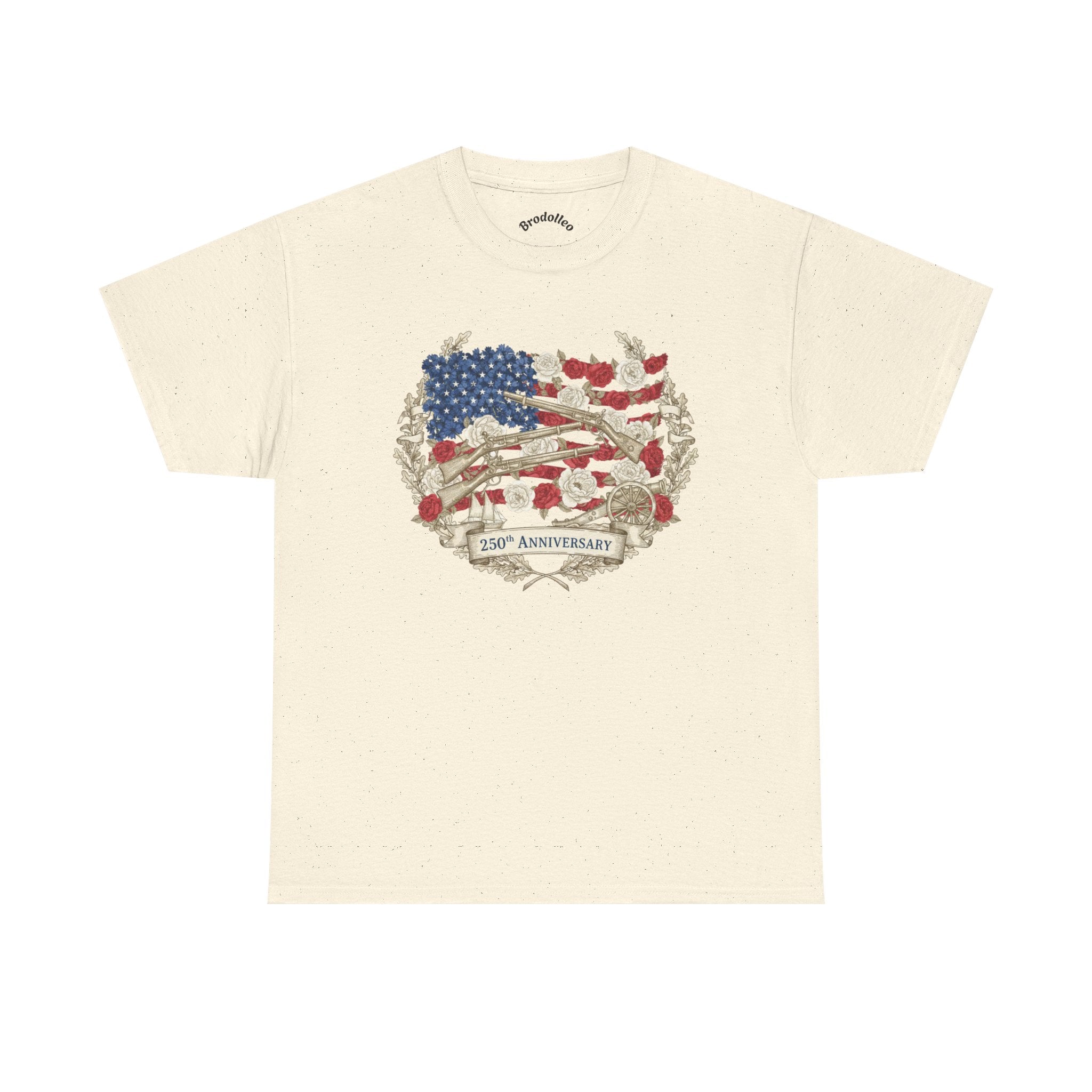 T-Shirt — 13th Anniversary Rustic American Flag Crest Tee ("13th Anniversary")
