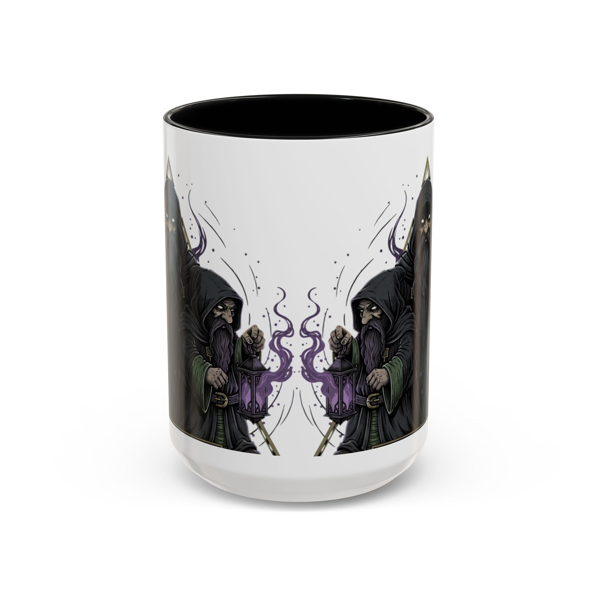 Grim Sorcerer Accent Coffee Mug – Witchy Wizard Magic 11/15oz