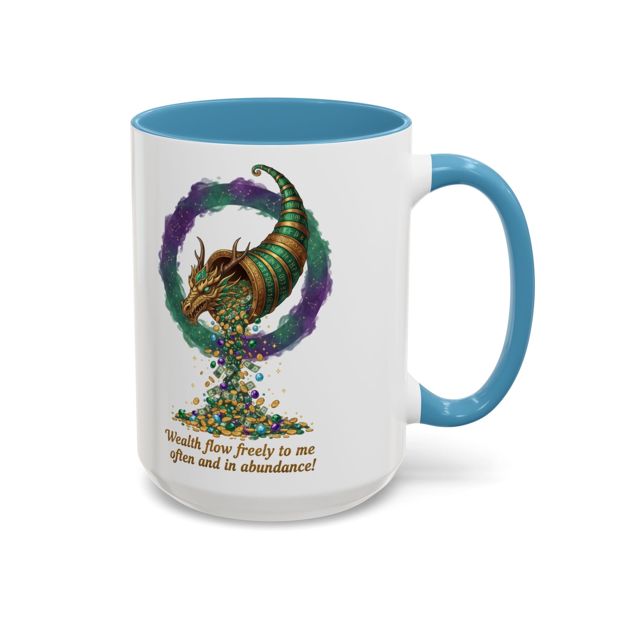 Cornucopia Wealth Coffee Mug — "Wealth flow freely to me often and in abundance!"