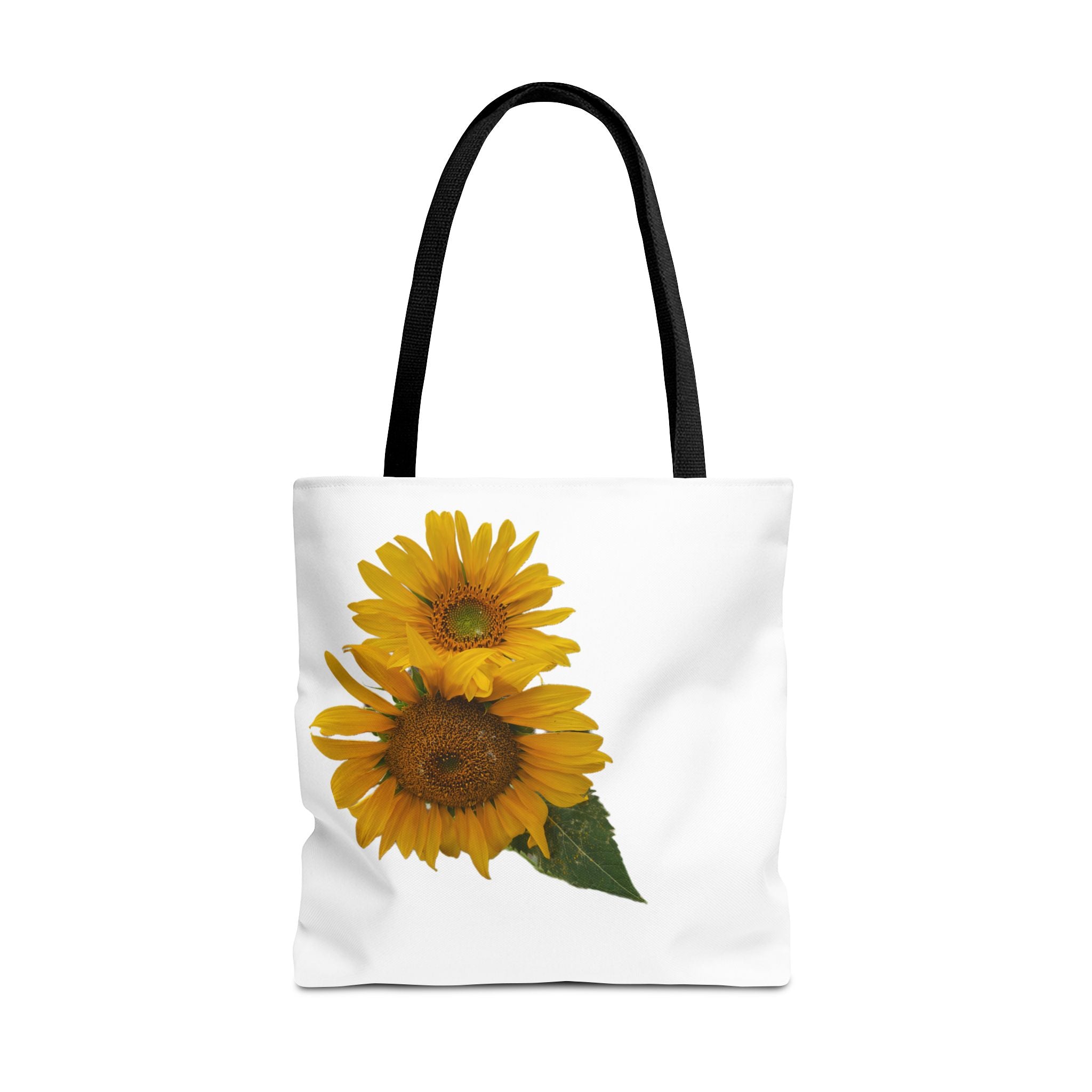 Sunflower Tote Bag — Bright Floral All-Over Print Shopping Tote