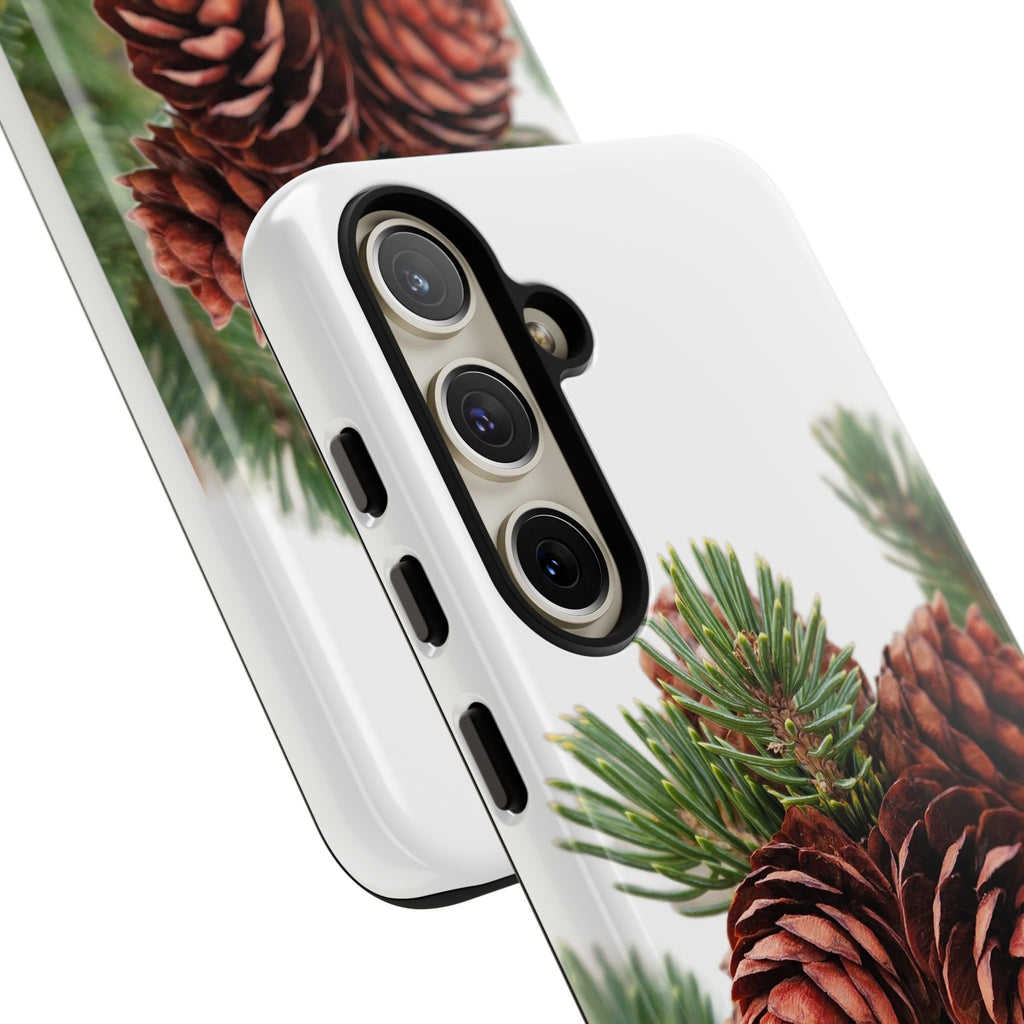 Pinecone Tough Phone Case — Protective Botanical Phone Cover