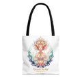 Yoga Lotus Tote Bag — "Namaste the day!" Meditation Canvas Tote