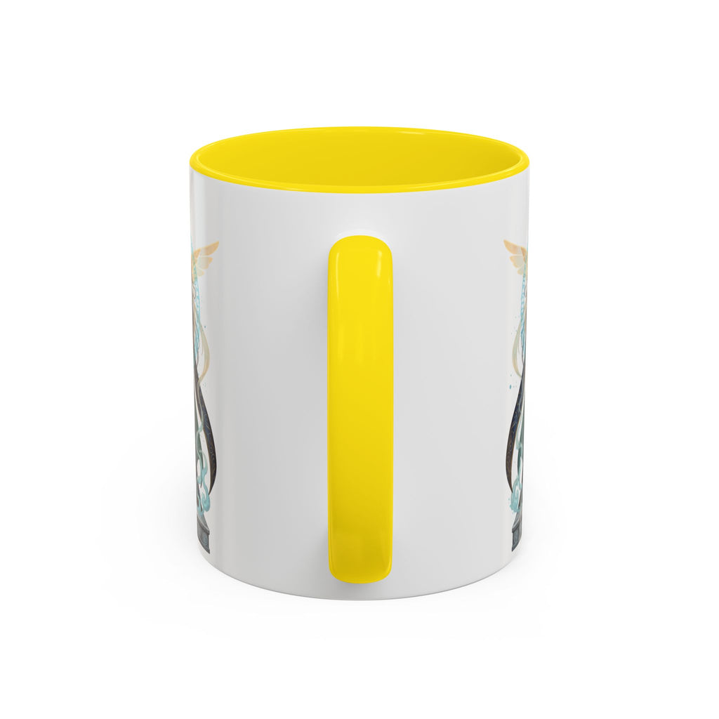 Mystic Oracle Coffee Mug — Woman with Crystal Ball Accent Mug