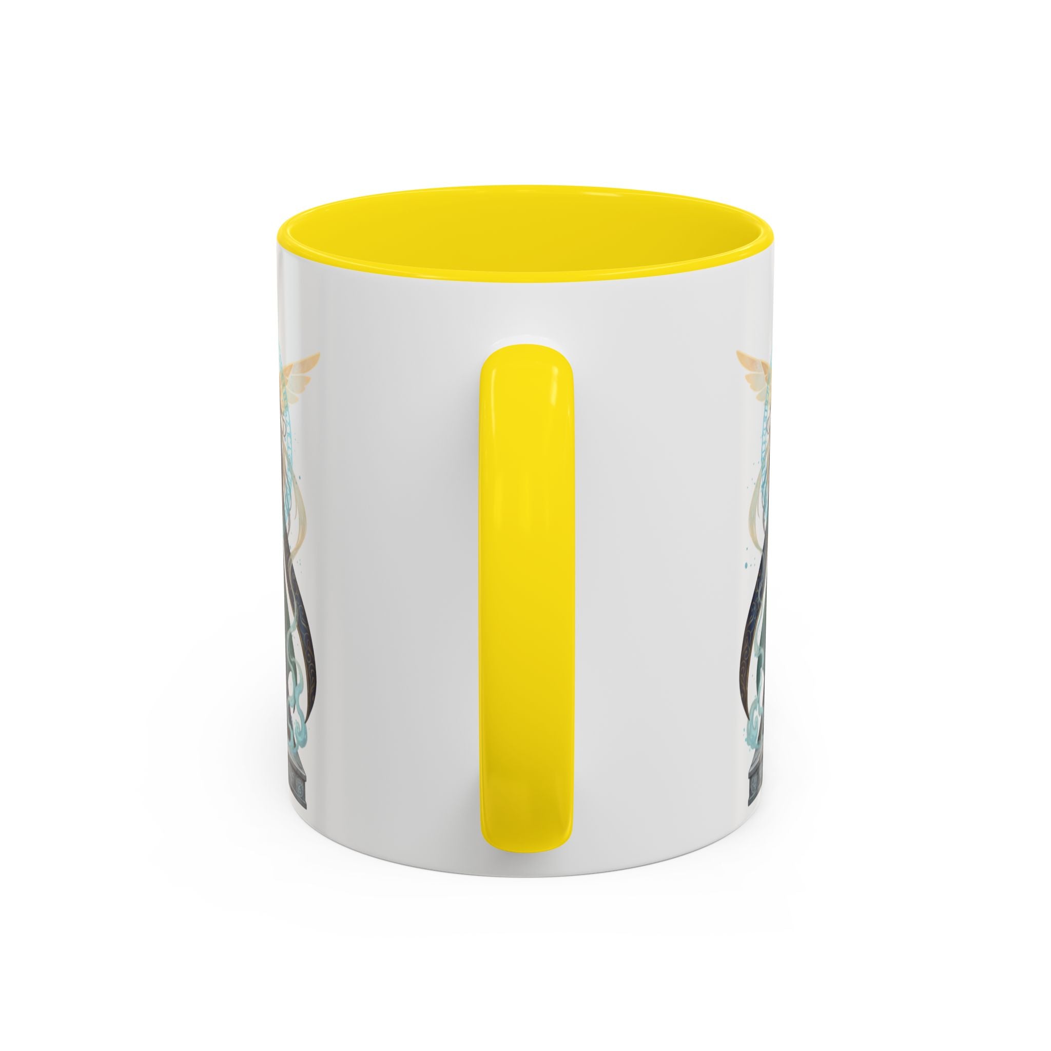 Mystic Oracle Coffee Mug — Woman with Crystal Ball Accent Mug
