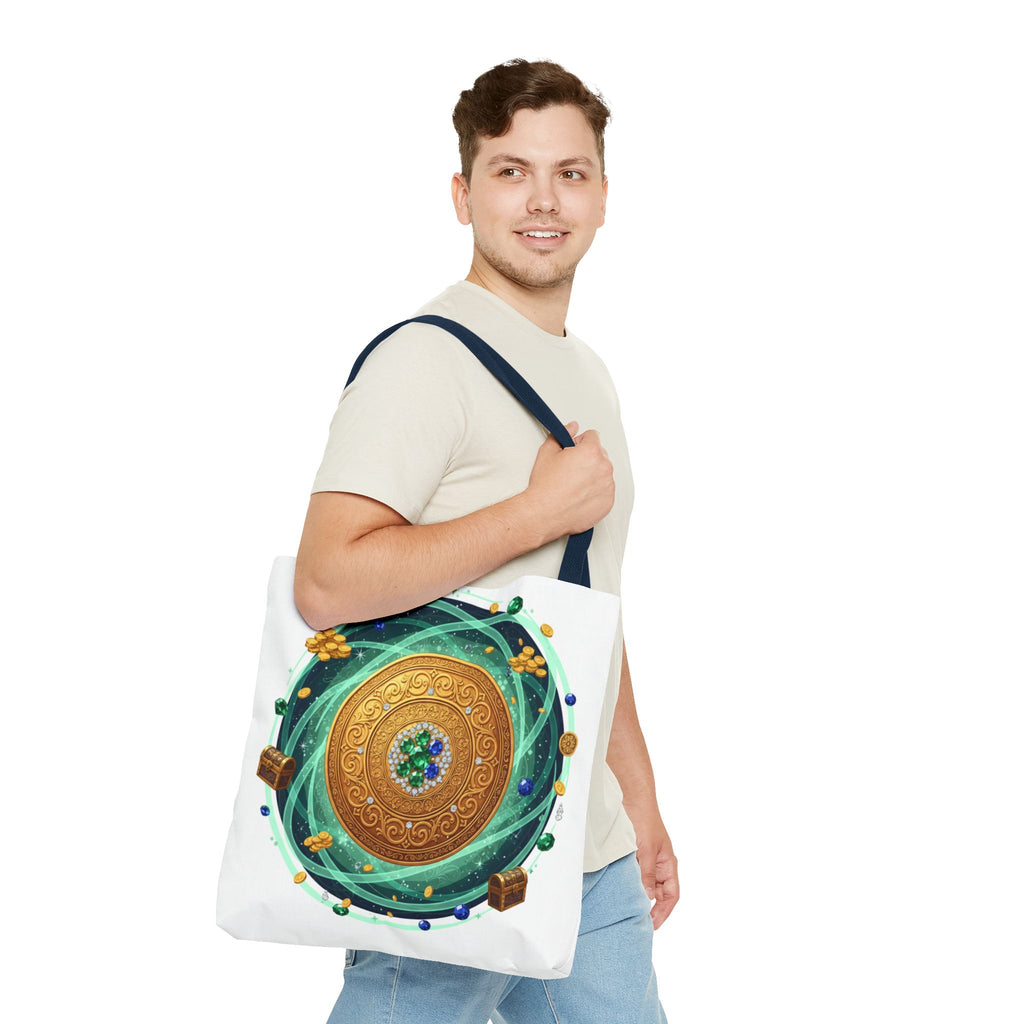 Tote Bag — Celtic Gold Shield Mandala Print Tote