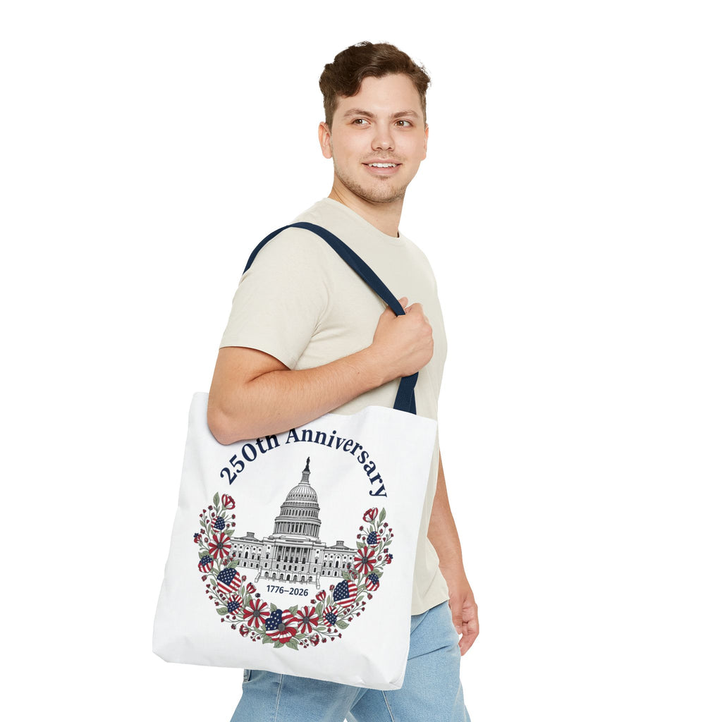 250th Anniversary Capitol Tote Bag — Patriotic USA Commemorative Tote (1776–2026)