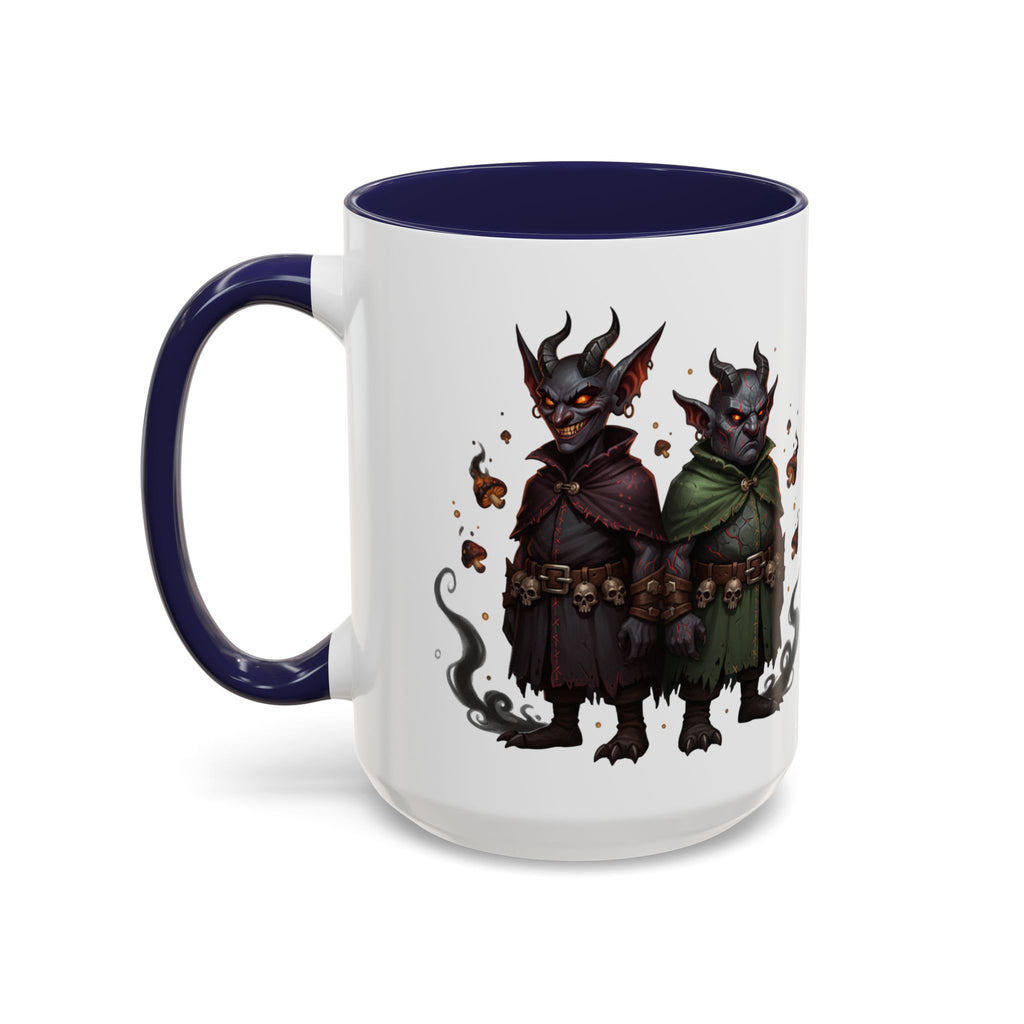 Demon Rogue Duo Coffee Mug – Fantasy RPG Goblin Warlock Design (11/15oz)