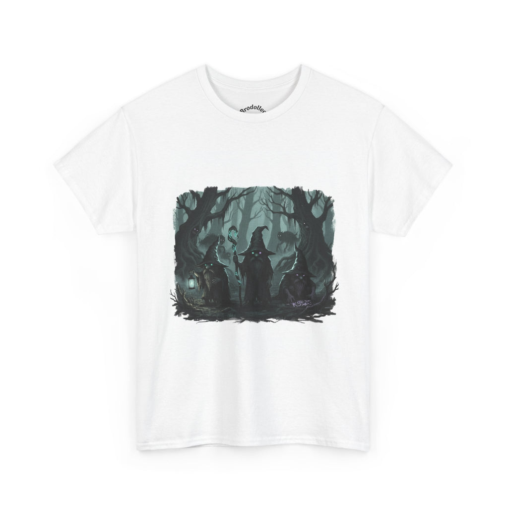 Forest Warden T-Shirt — Dark Fantasy Ranger in Enchanted Woods
