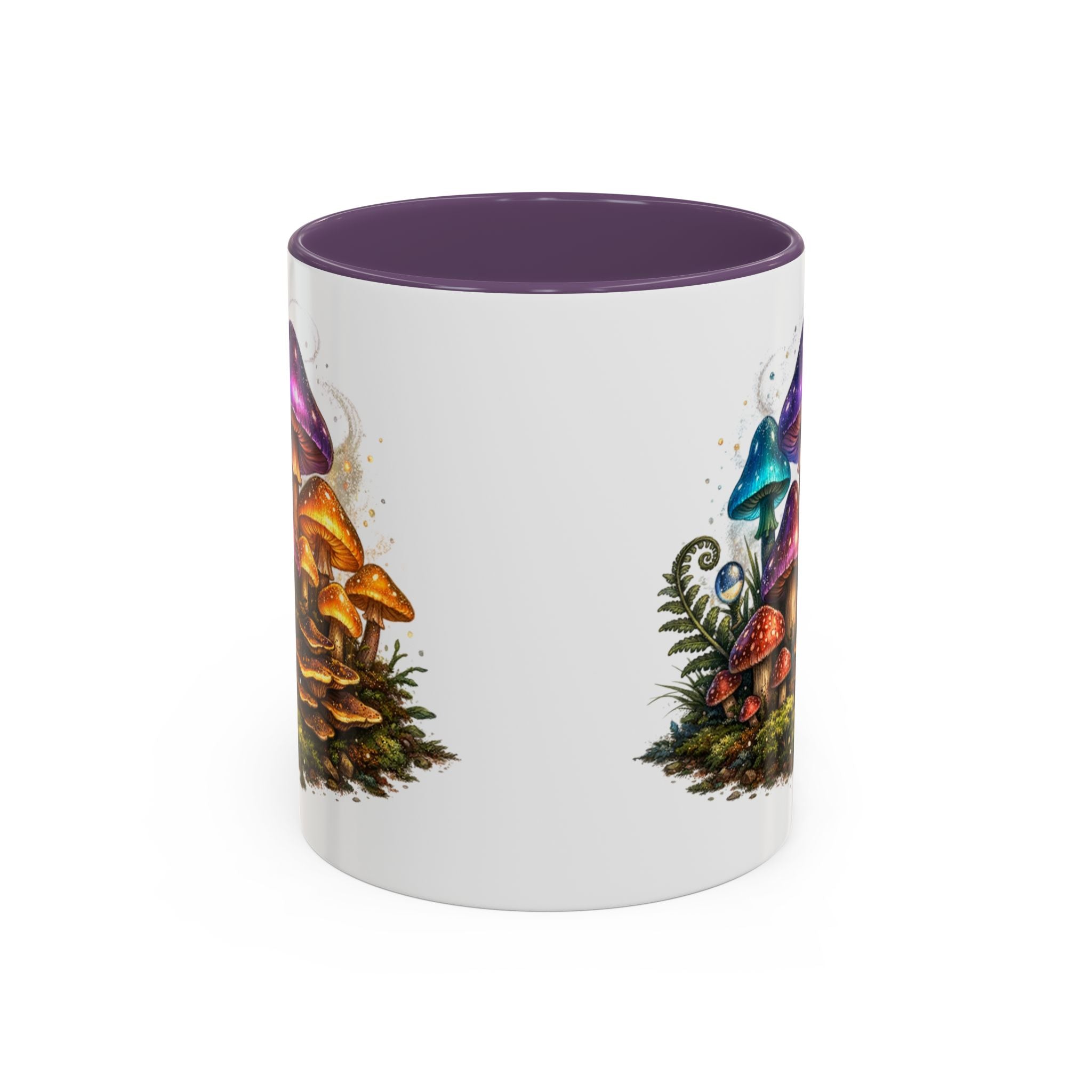 Colorful Fantasy Mushroom Coffee Mug — Accent Ceramic 11/15oz