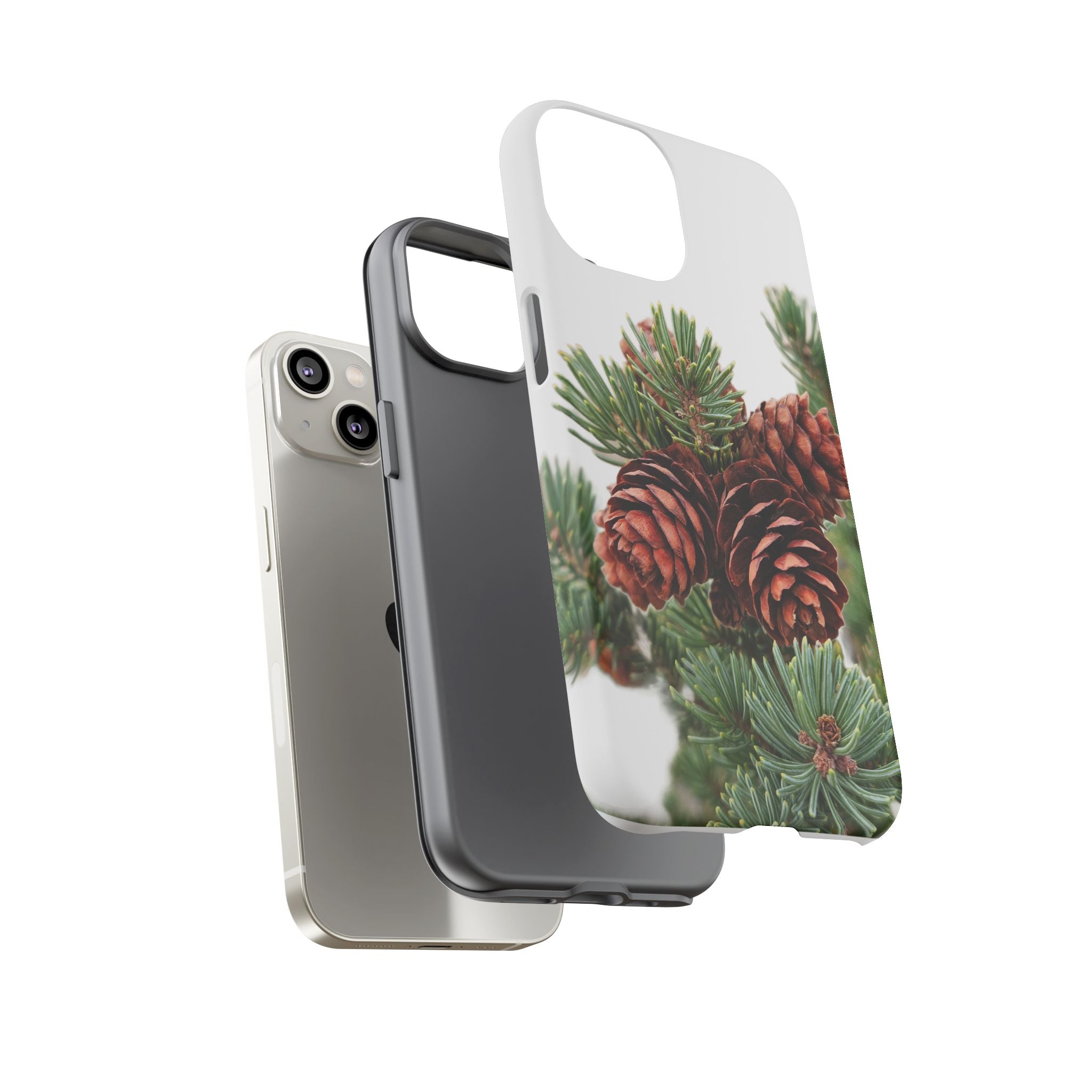 Pinecone Tough Phone Case — Protective Botanical Phone Cover