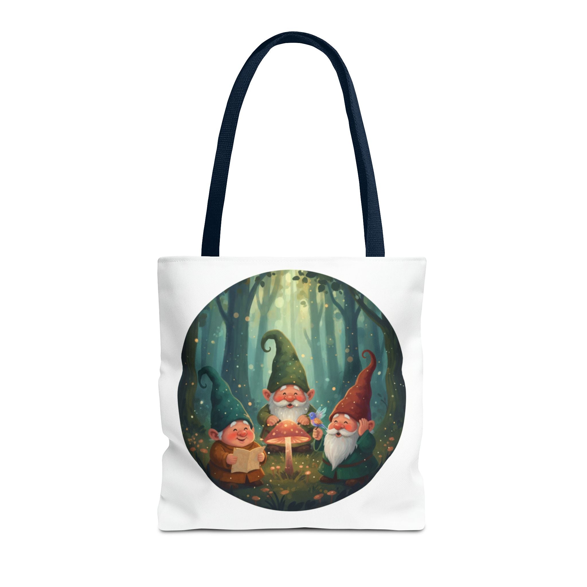 Gnome Forest Tote Bag — Magical Woodland Gnomes All-Over Print