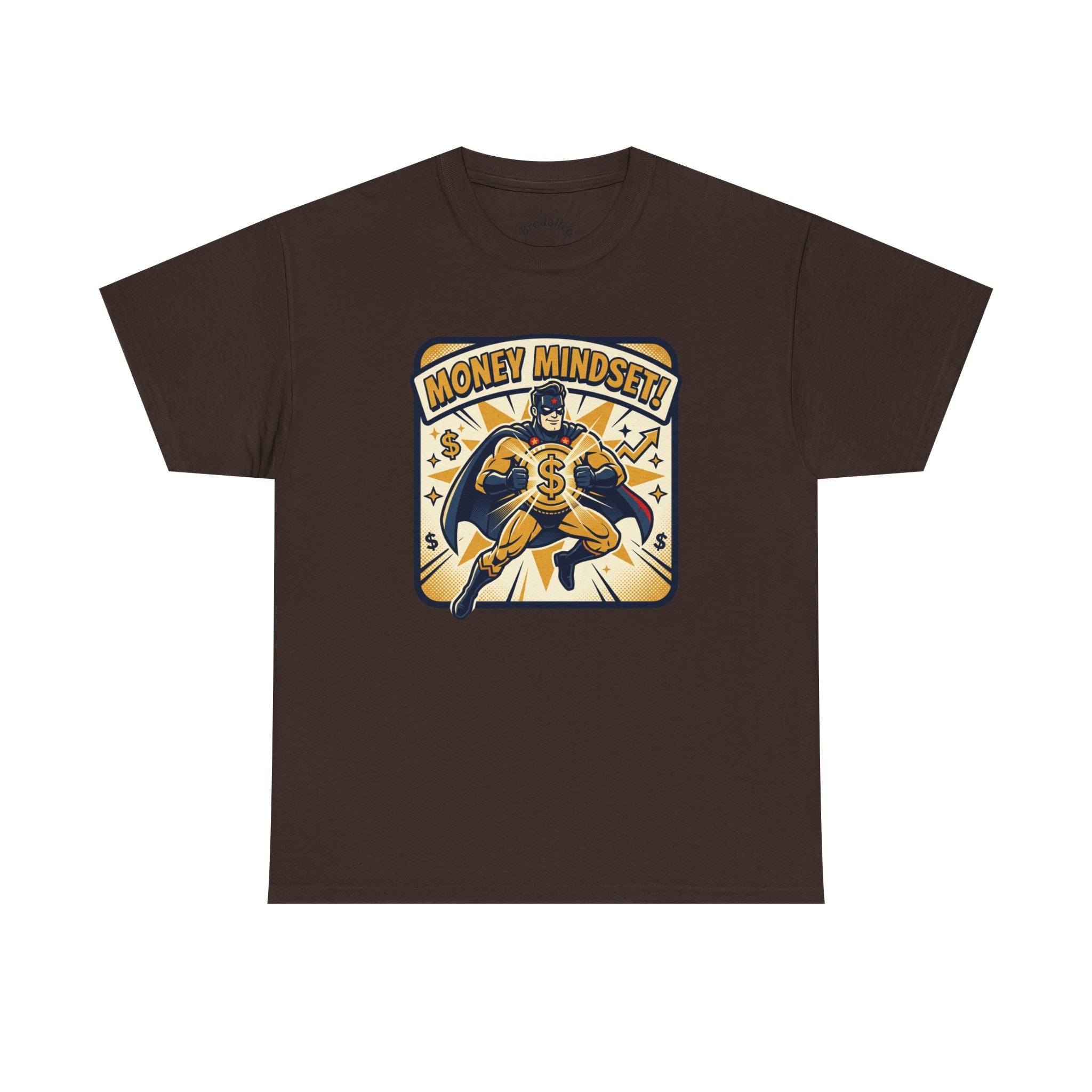Money Mindset Tee — Retro Superhero Cash Graphic T-Shirt