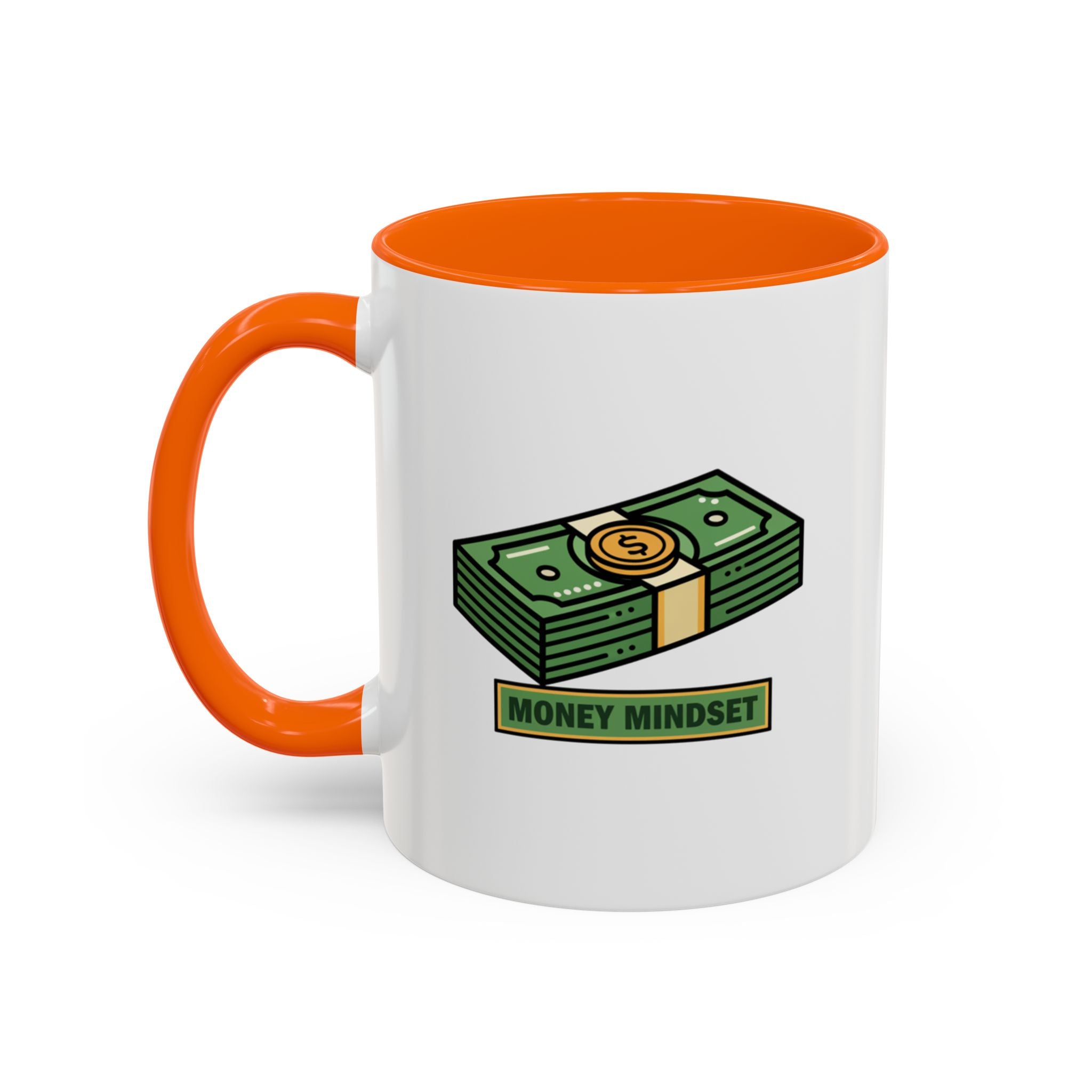 Money Mindset Coffee Mug — Stack of Cash Accent Mug (11/15oz)