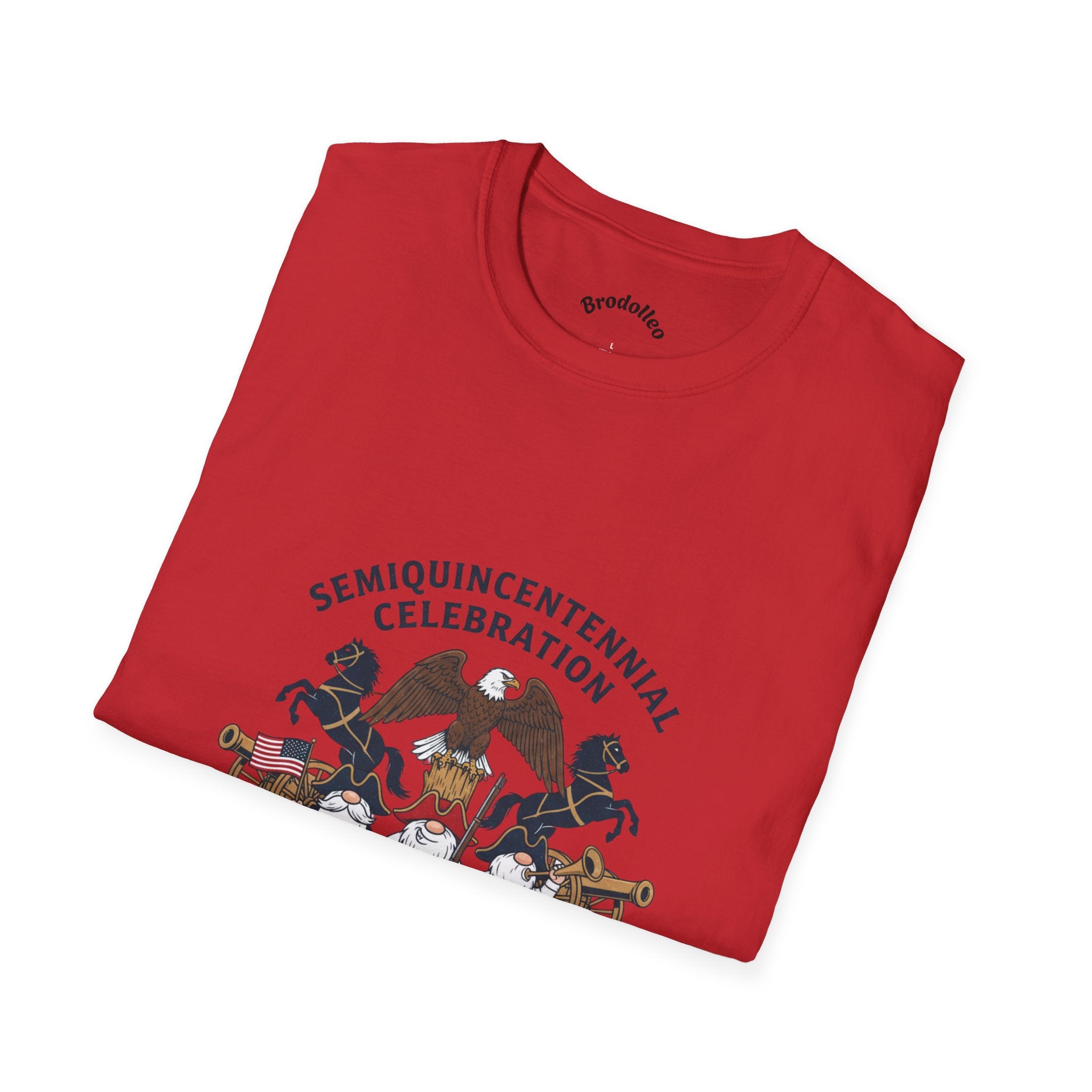 Semiquincentennial 250th Anniversary T-Shirt — American Flag & Fireworks Design