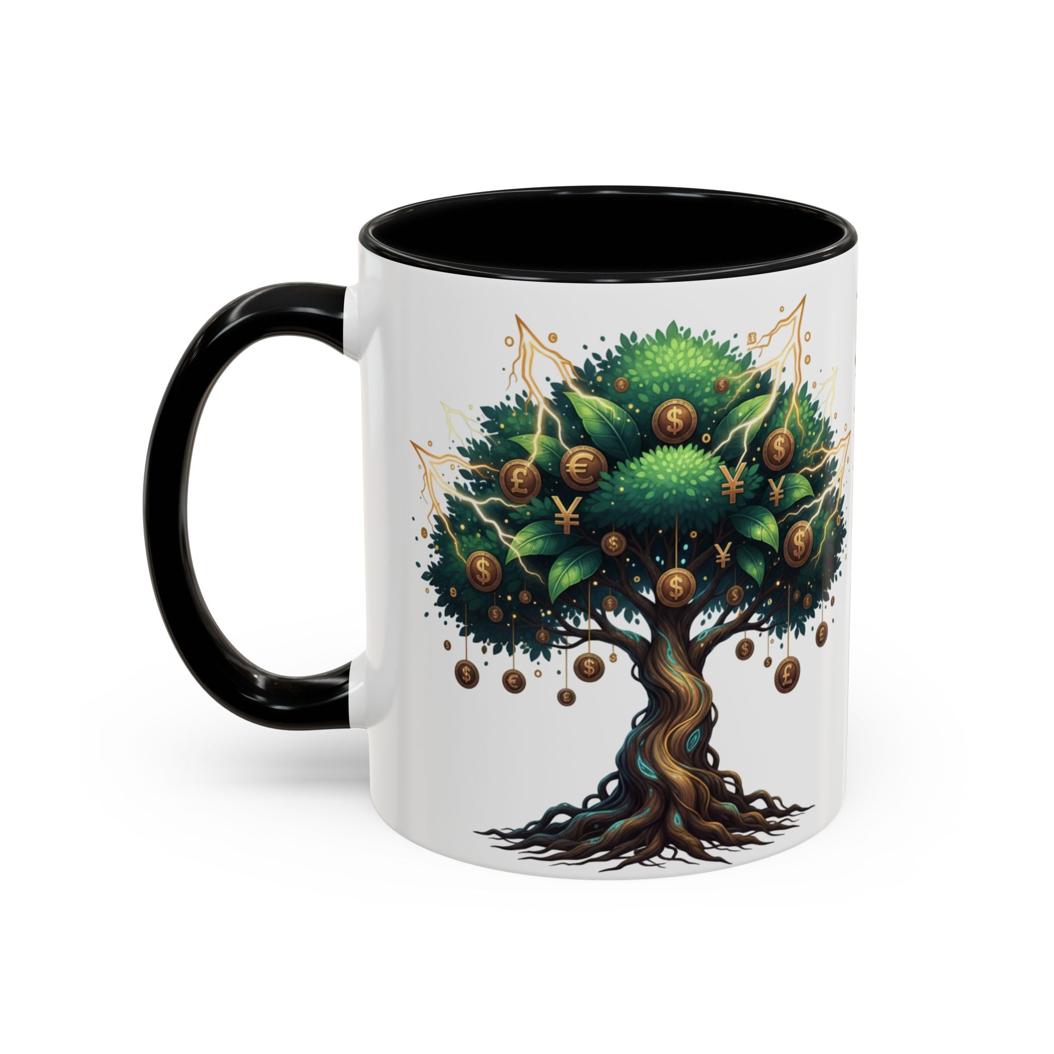 Accent Mug — Money Flows to Me Tree of Abundance Coffee Cup (11/15oz)