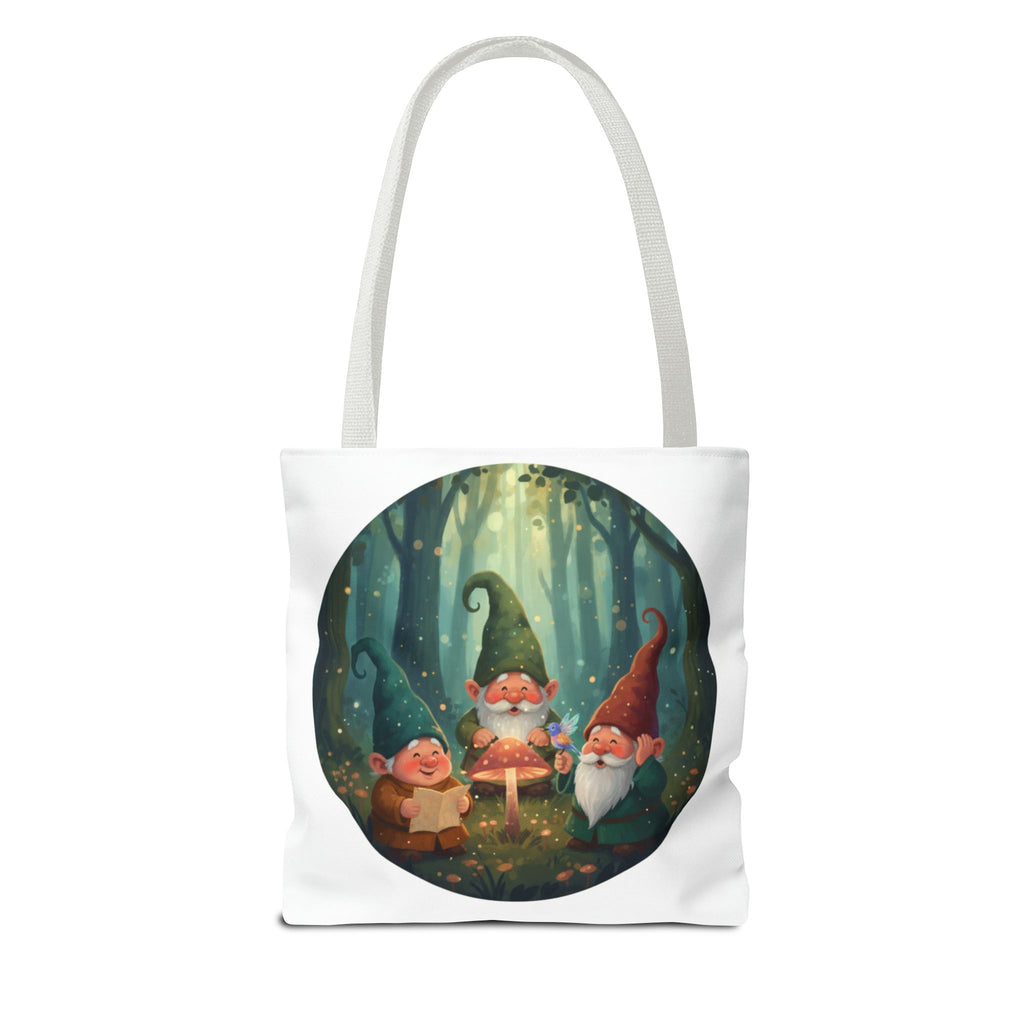 Gnome Forest Tote Bag — Magical Woodland Gnomes All-Over Print