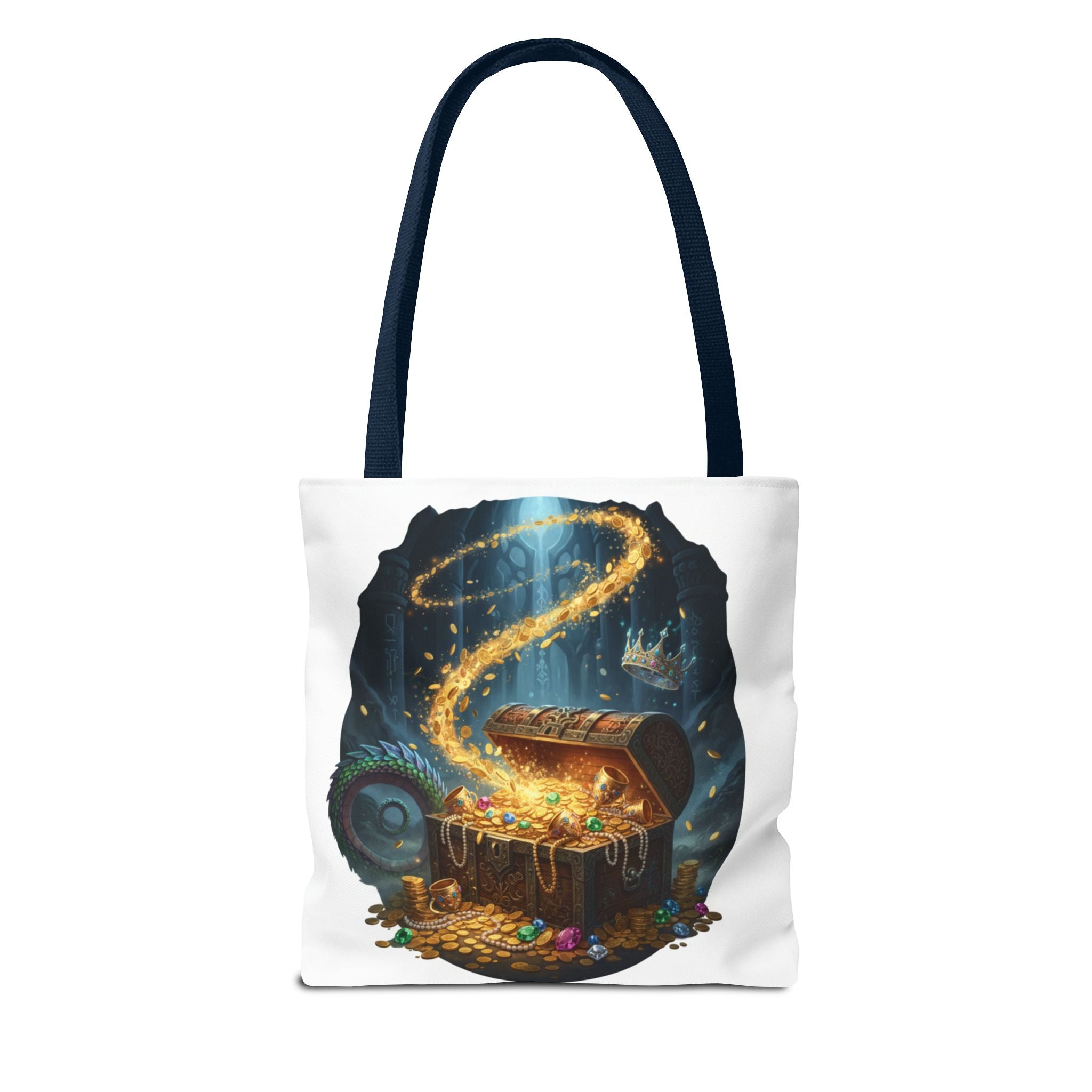 Magic Treasure Chest Tote Bag — Fantasy Pirate Gold Illustration Tote