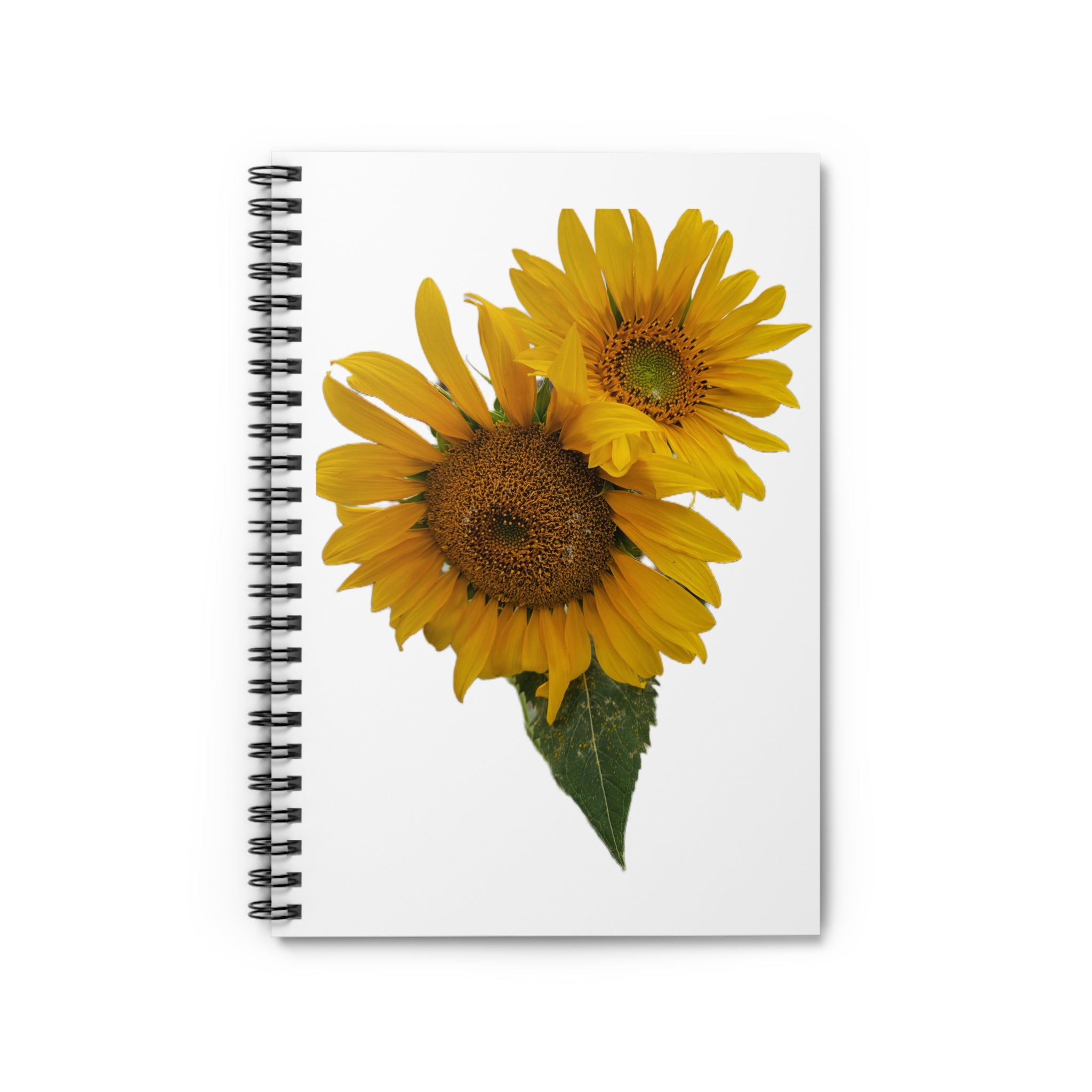 Sunflower Spiral Notebook — Ruled Lined Journal for Notes & School
