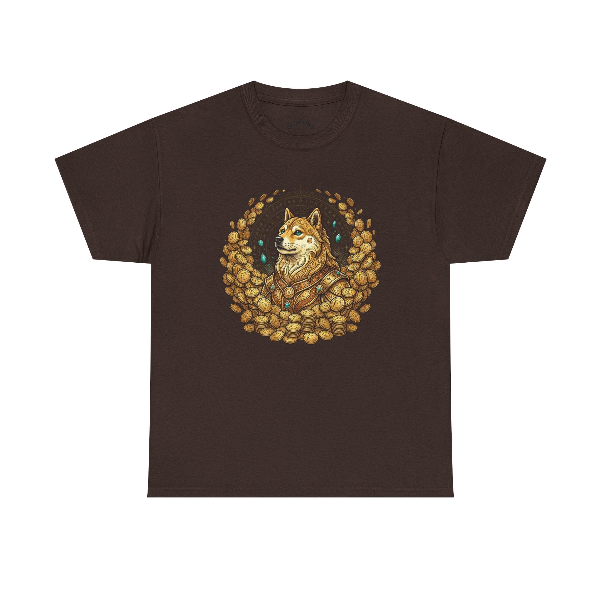 Shiba Inu Coffee Beans T‑Shirt — Cute Dog Cafe Tee