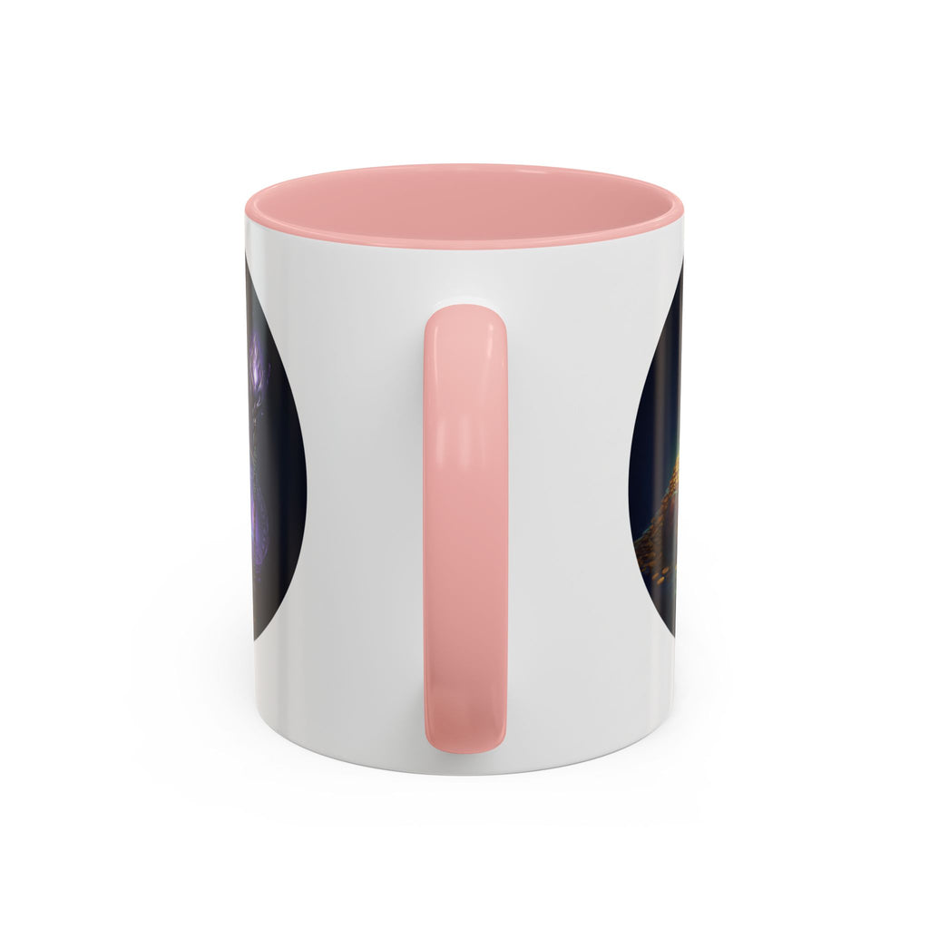 Magic Crown Coffee Mug — Fantasy Wizard Staff & Spilled Gold Accent Mug (11/15 oz)